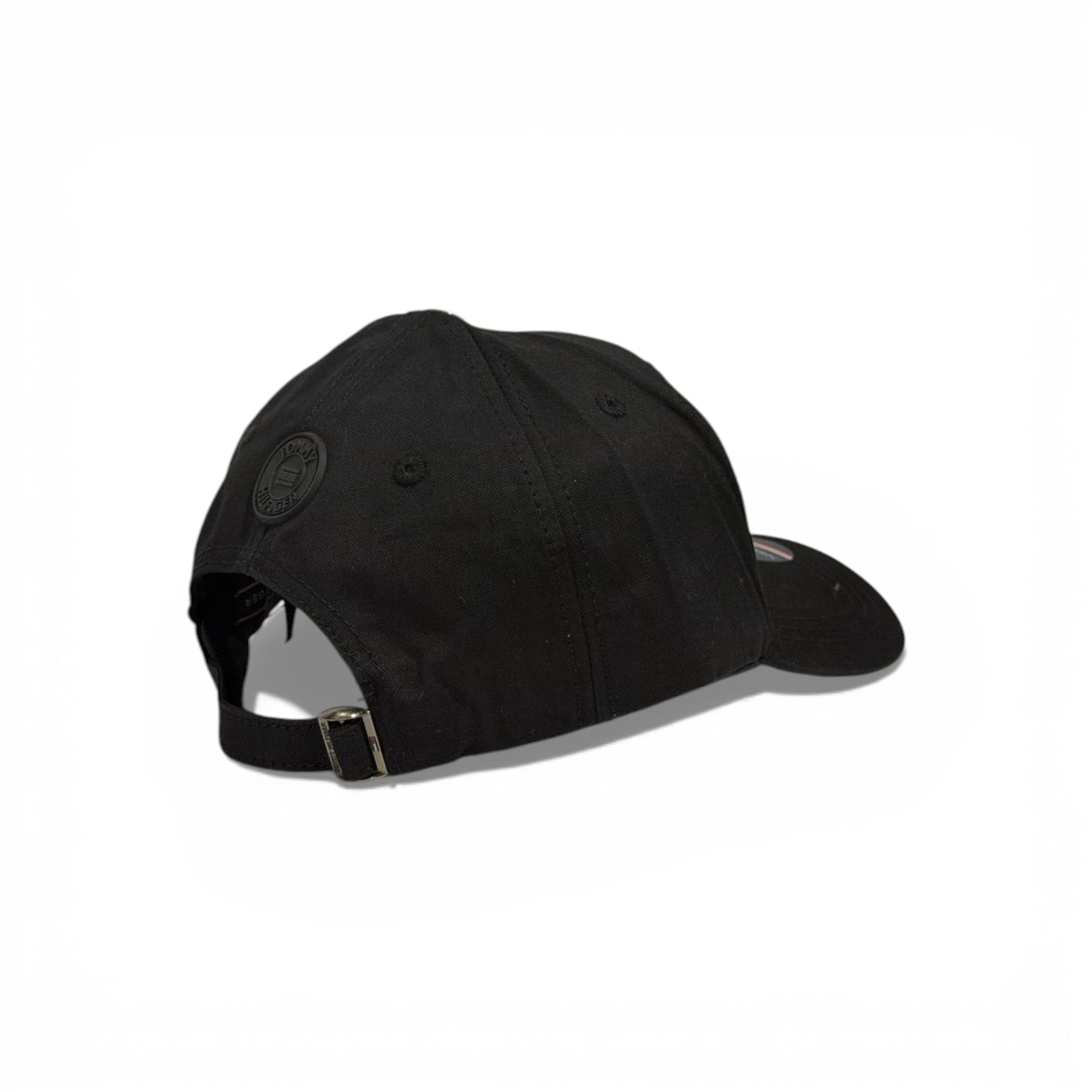 🖤🇺🇸 TOMMY HILFIGER BLACK SIGNATURE STRIPE BASEBALL CAP 🇺🇸🖤