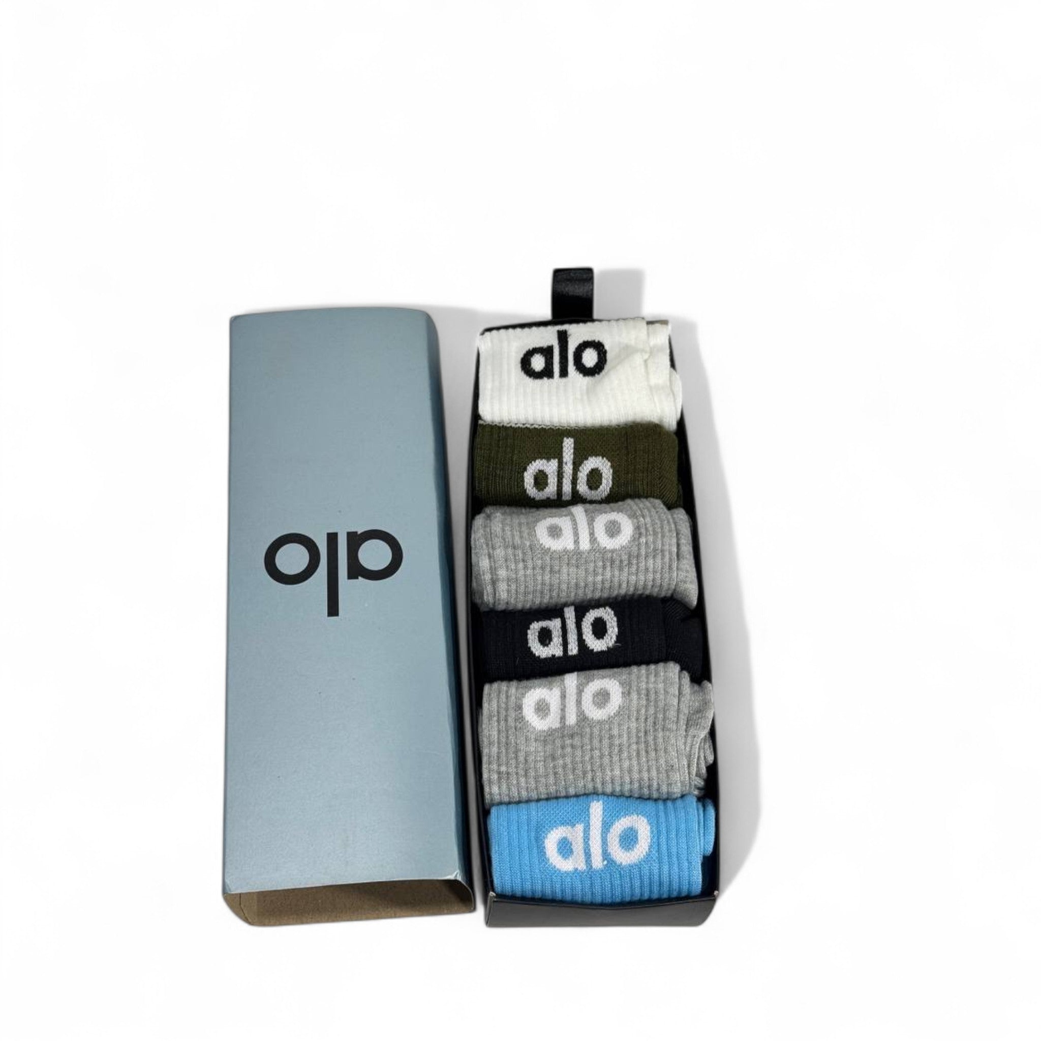 🧦 Alo Signature Socks Collection – 6 Pairs of Premium Comfort & Style