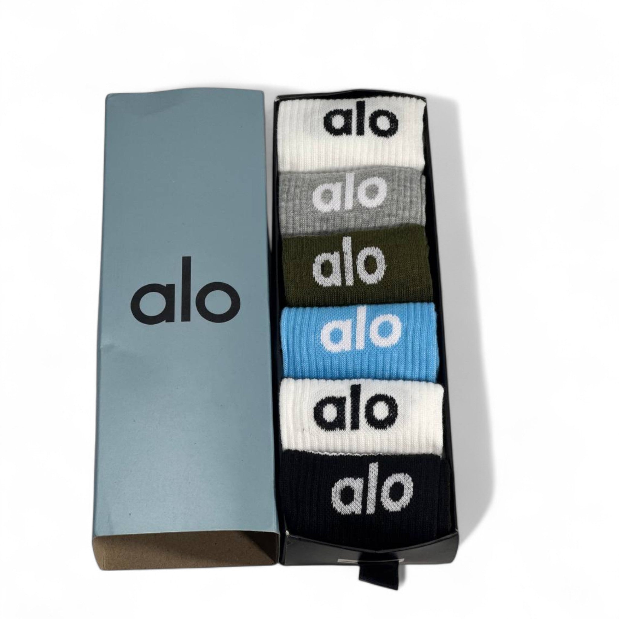 🧦 Alo Signature Socks Gift Box (6 Pairs) 🧦
