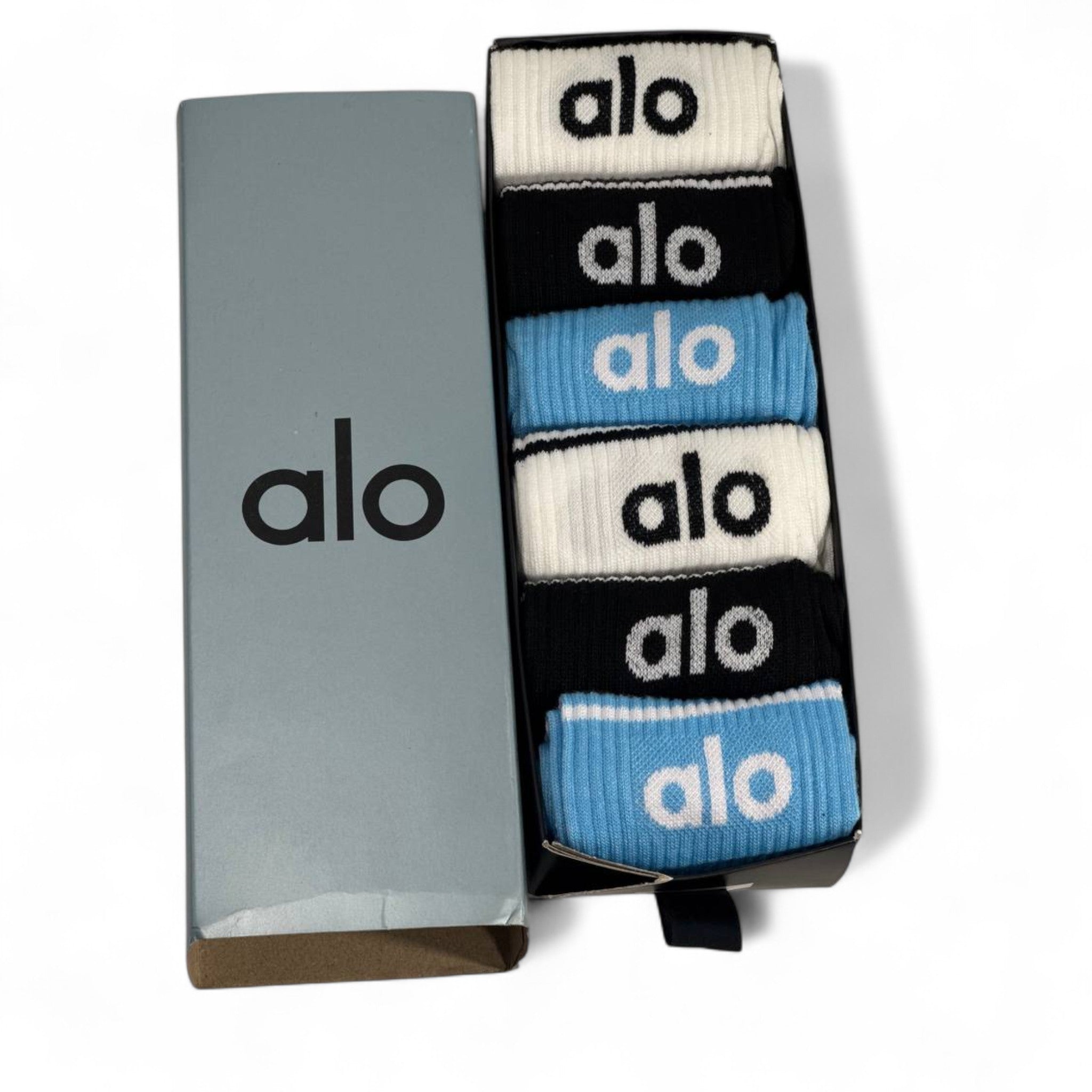 🧦 Alo Signature Socks Gift Set – 6 Pairs of Everyday Luxury