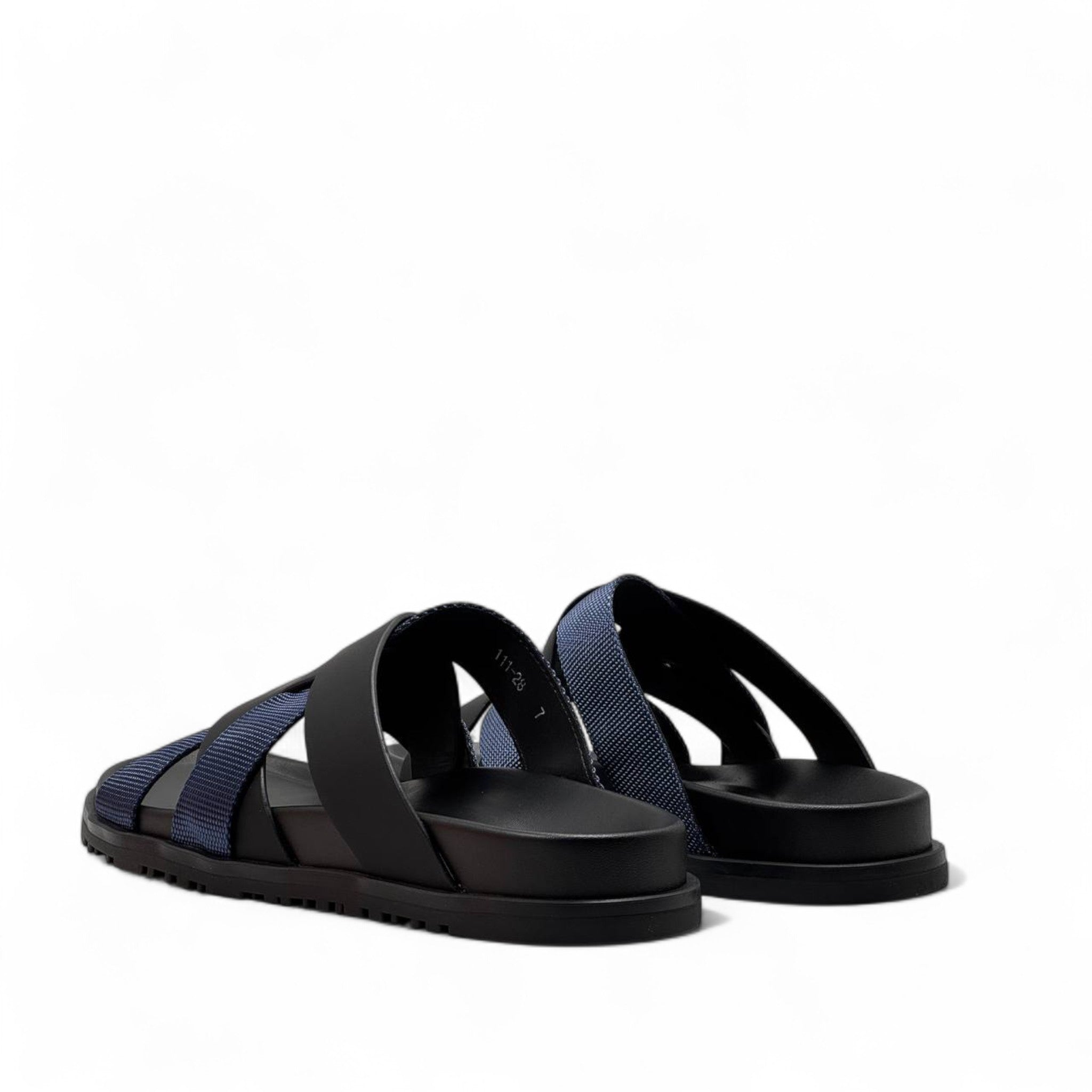 HERMÈS Navy & Black Cross-Strap Sandals ✨ | Iconic French Summer Elegance