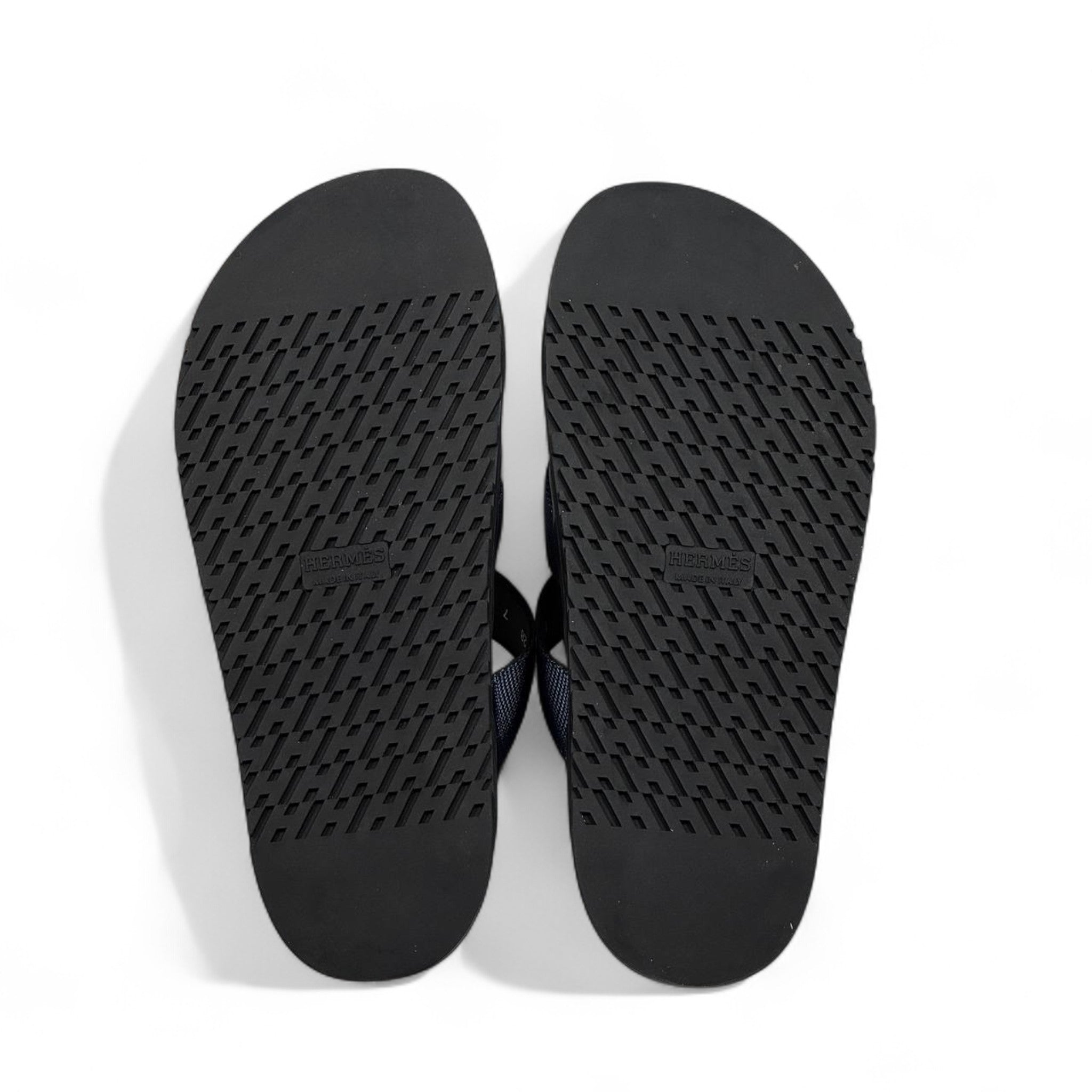 HERMÈS Navy & Black Cross-Strap Sandals ✨ | Iconic French Summer Elegance