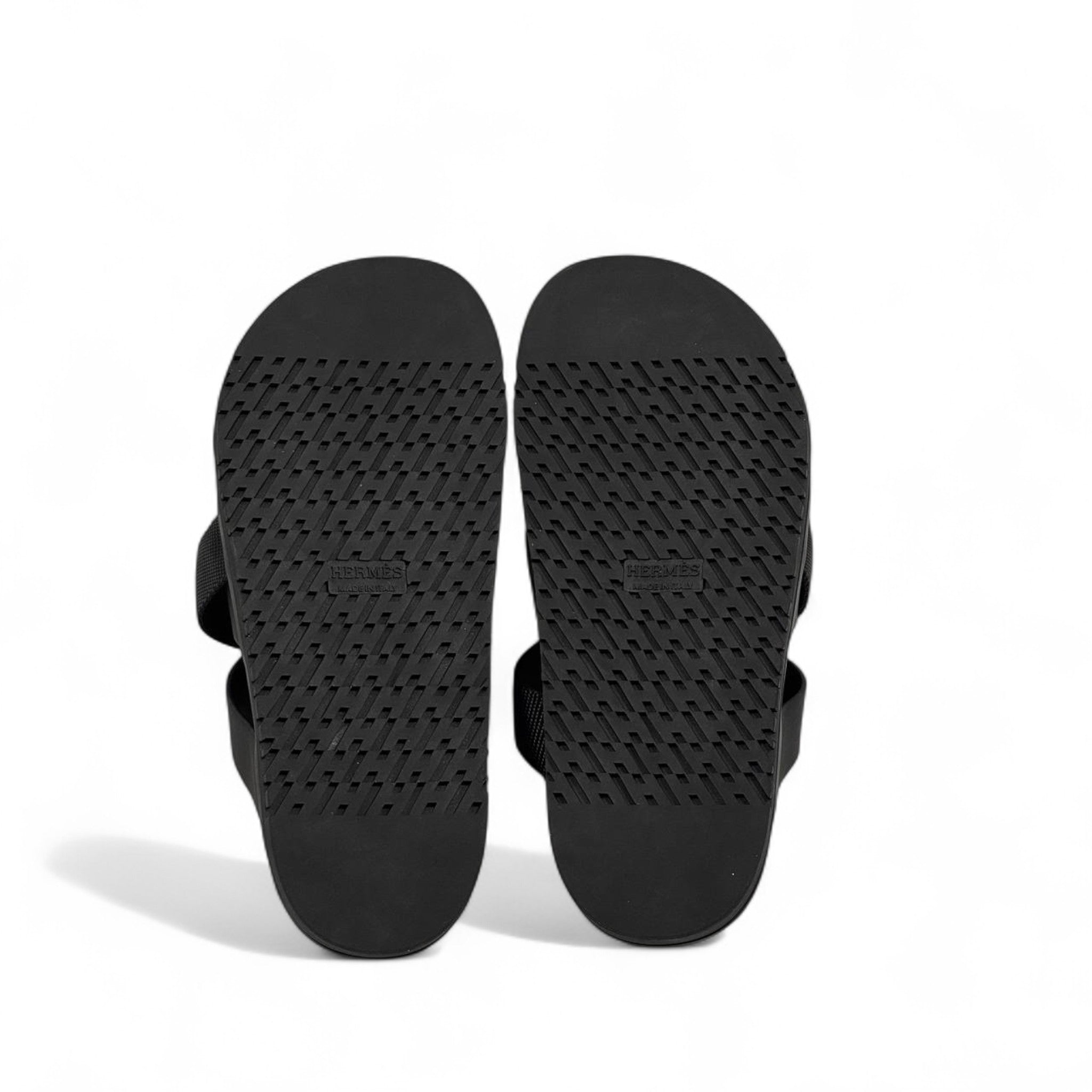 HERMÈS All-Black Cross-Strap Sandals 🐾 | Timeless Minimal French Luxury