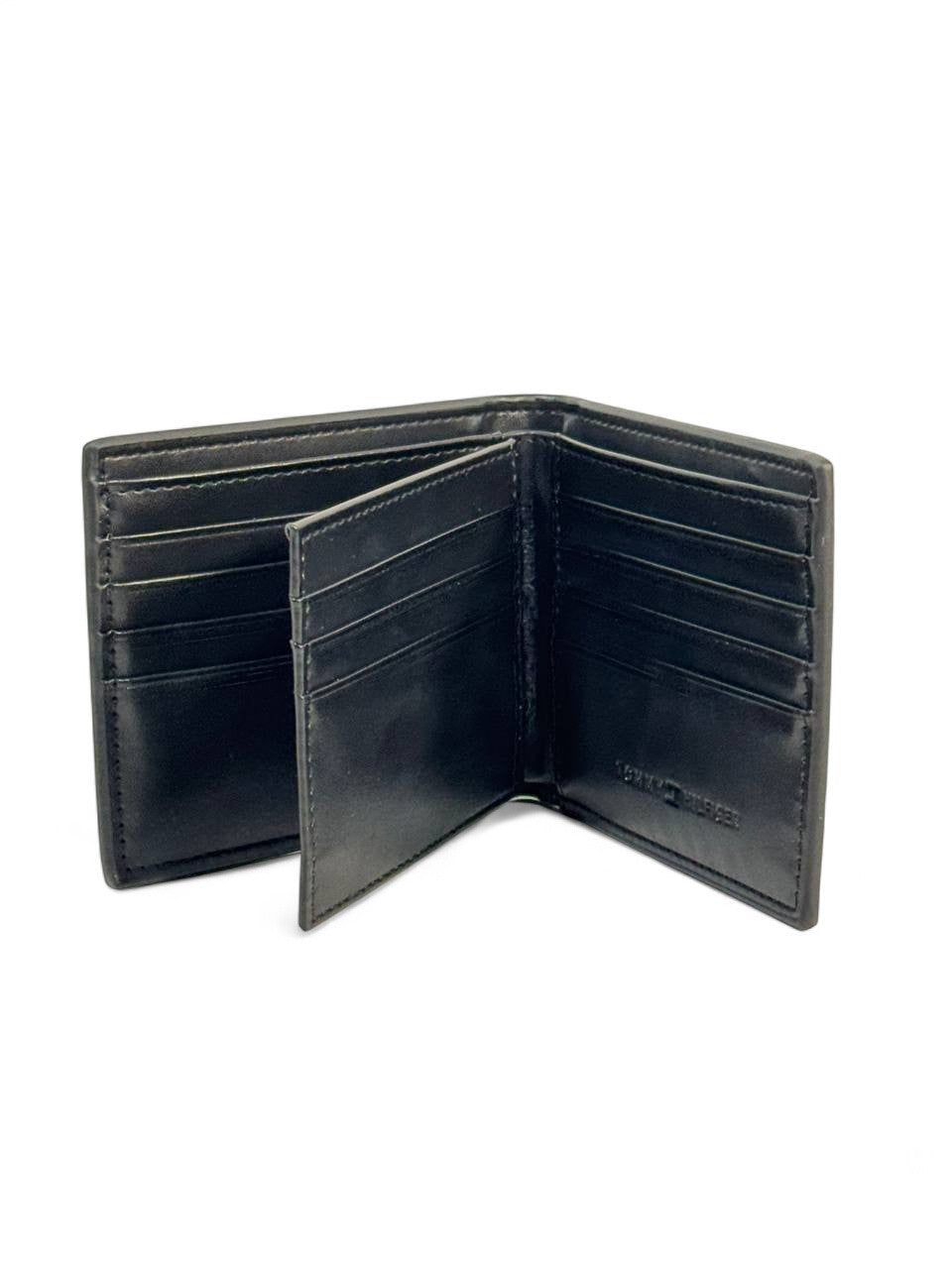Tommy Hilfiger-Inspired Embossed Black Wallet – Sleek, Bold & Iconic 🖤✨