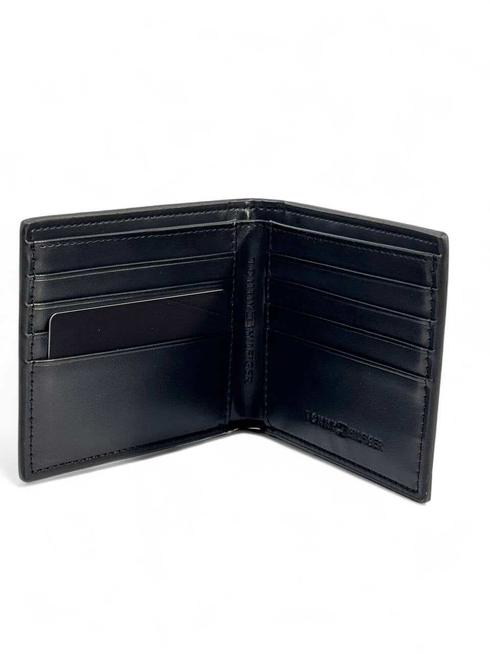 Mercedes x Tommy Hilfiger-Inspired Black Leather Wallet – Power Meets Precision 🖤✨