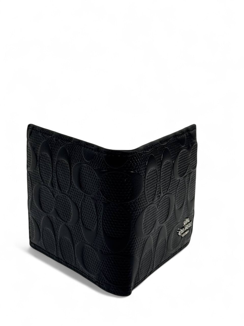 Coach-Inspired Black Embossed Wallet – Classic New York Elegance in Your Pocket 🖤✨