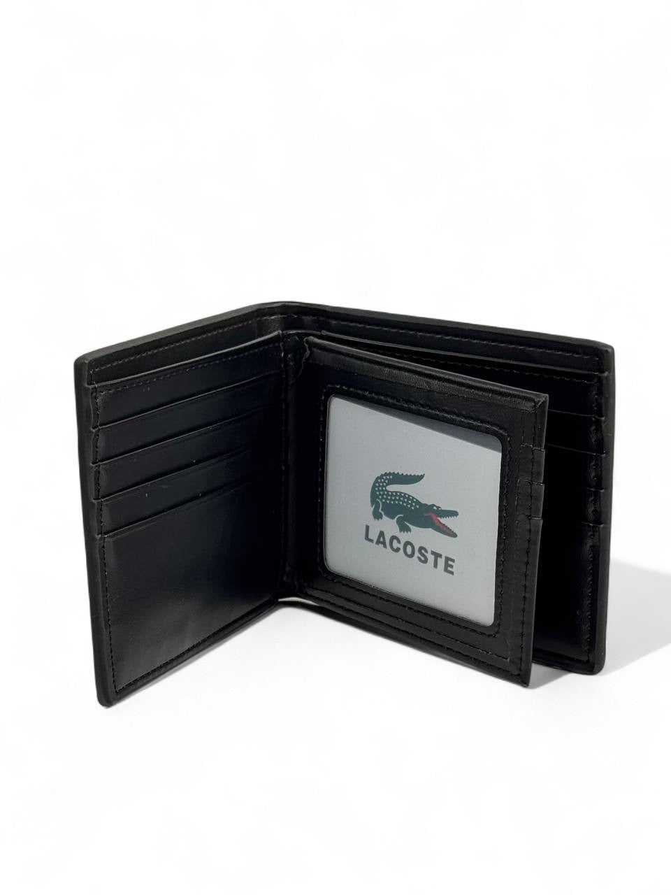 Lacoste-Inspired Classic Black Wallet – Timeless Simplicity, French Luxury 🐊🖤