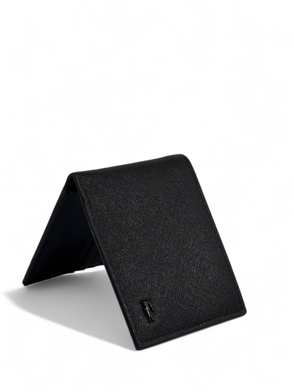 Lacoste-Inspired Matte Black Wallet – Subtle Power, Effortless Precision 🐊✨