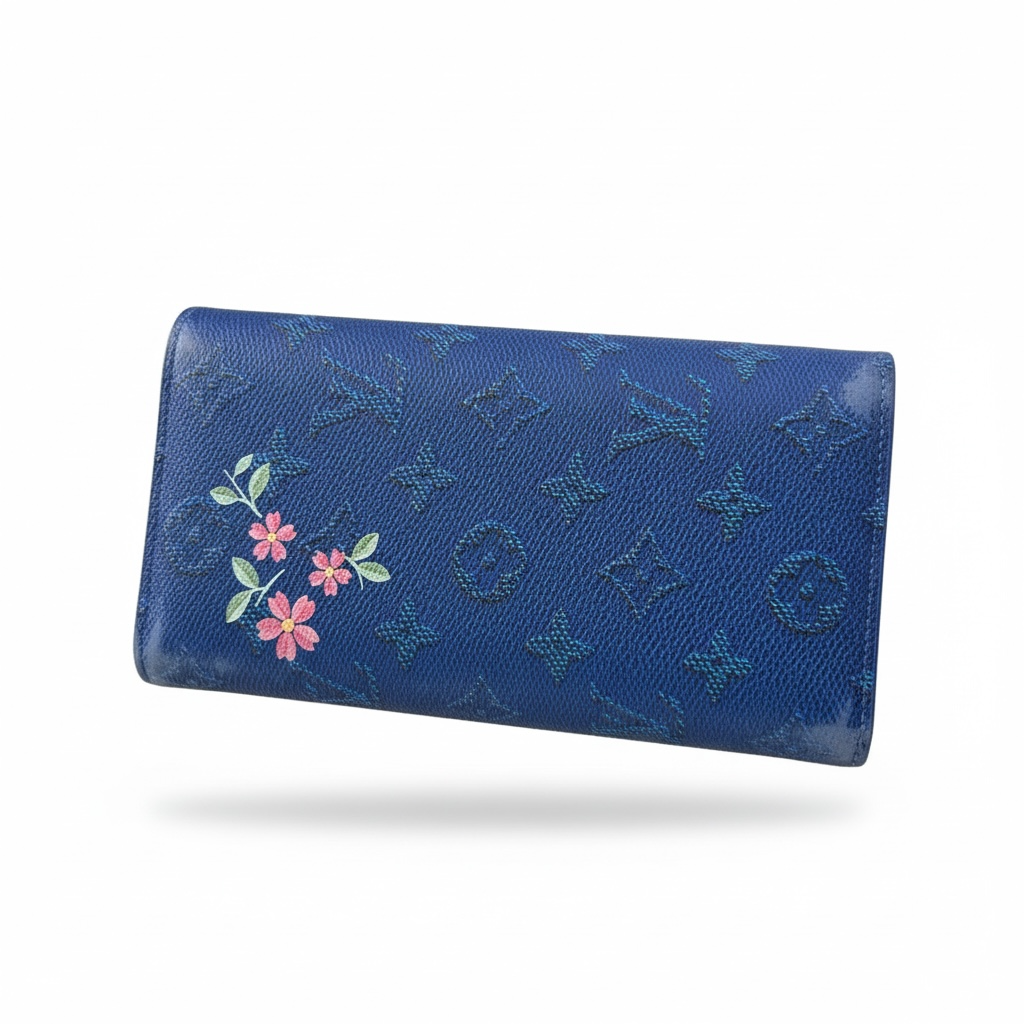 Louis Vuitton Monogram Mount Fuji Long Wallet – Blue 🏔️💙✨