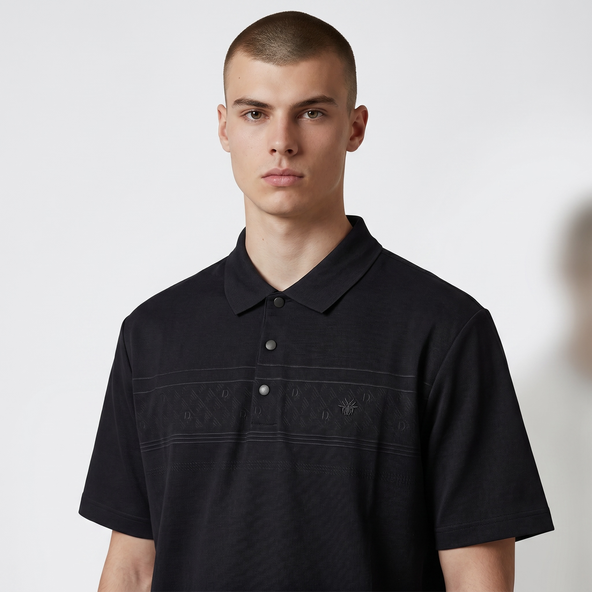 🖤✨ Dior Black Signature Polo Shirt – Luxury Minimalist Collection 👔🔥