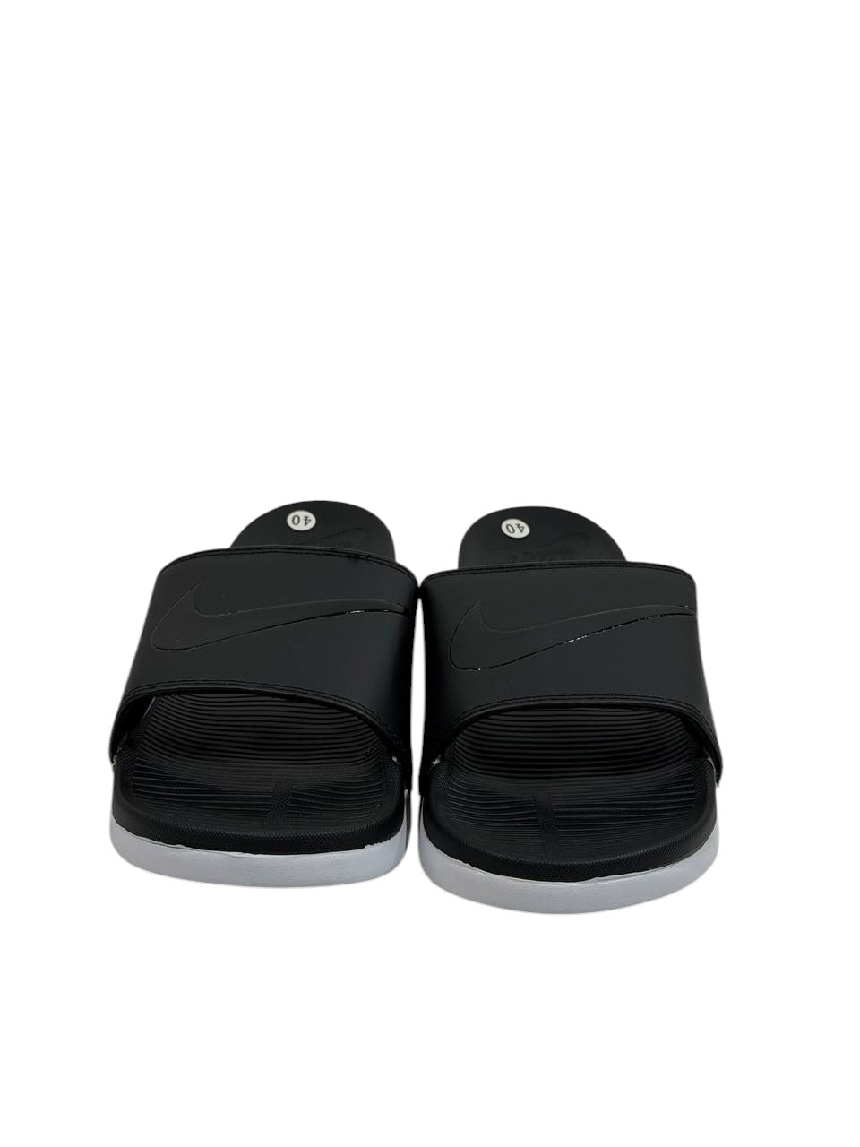 NIKE Swoosh Slide Sandals – All Black Edition ⚫✔️
