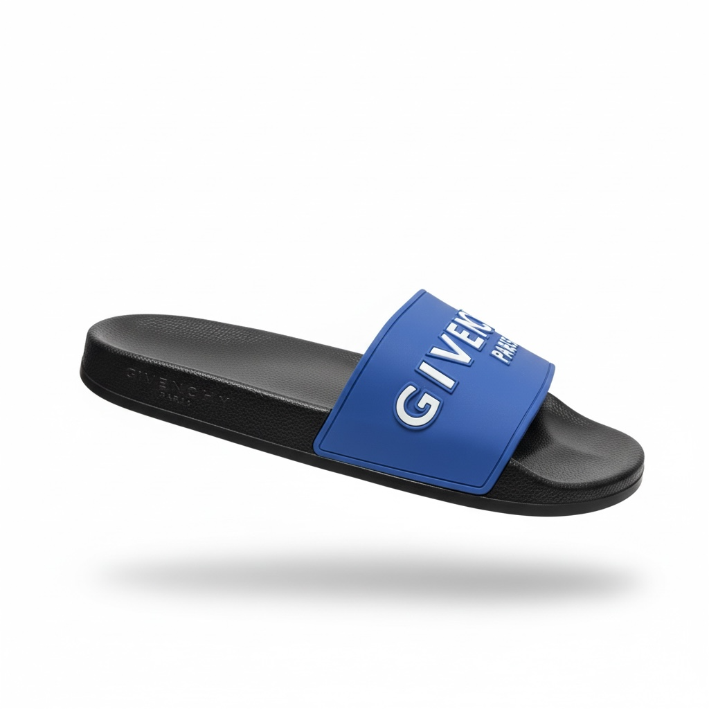 Givenchy Paris Logo Slides – Blue & Black Edition 🔵🖤