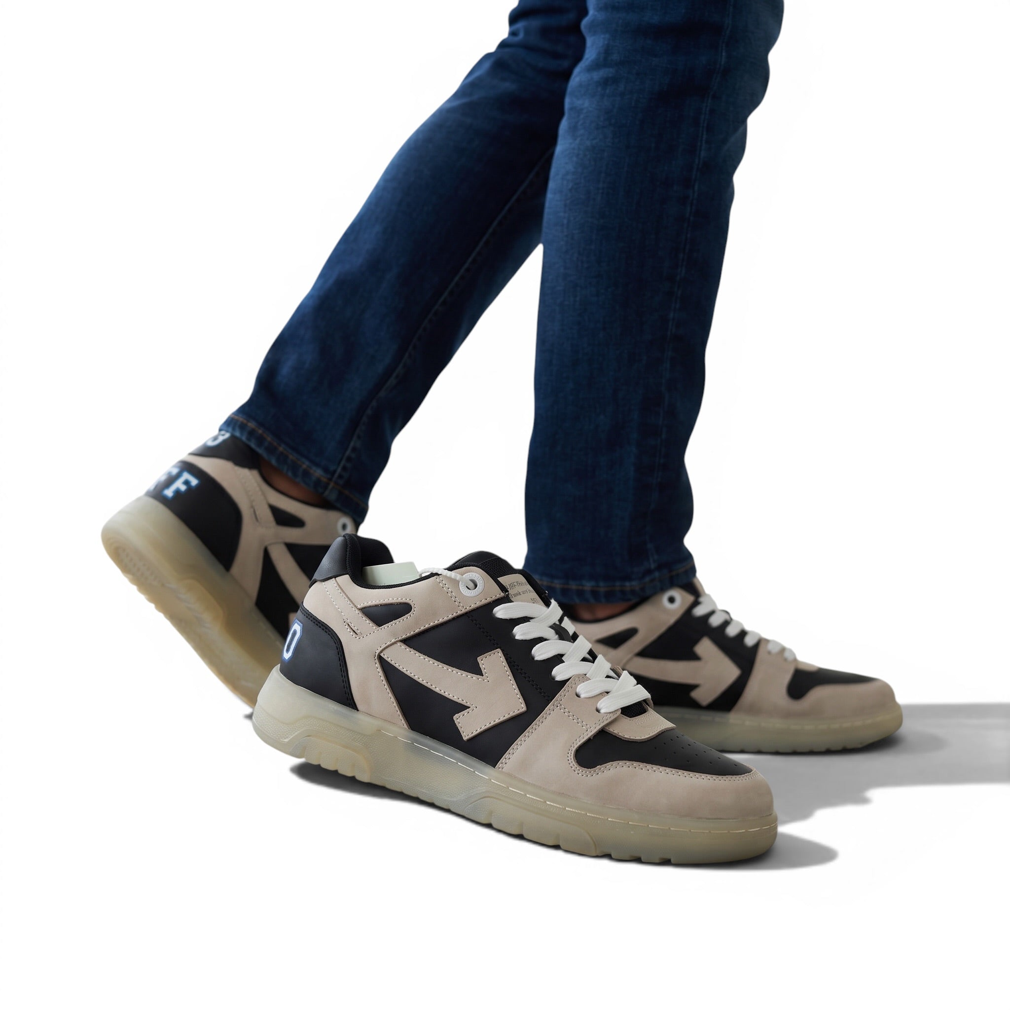 Off-White™ Out of Office “13” Sneakers – Grey/Black/Blue Limited Edition 👟✨