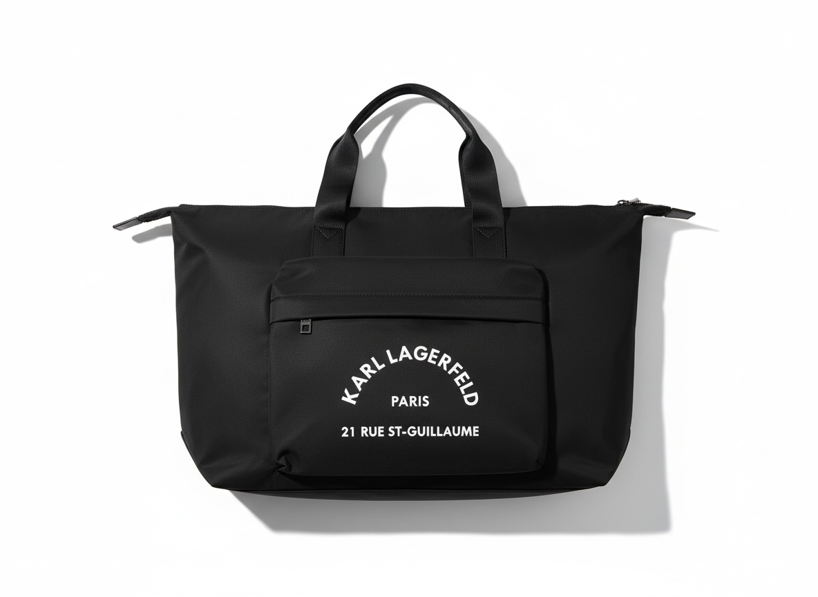 KARL LAGERFELD Paris Travel Tote 🖤✈️ | Utility Pocket Edition