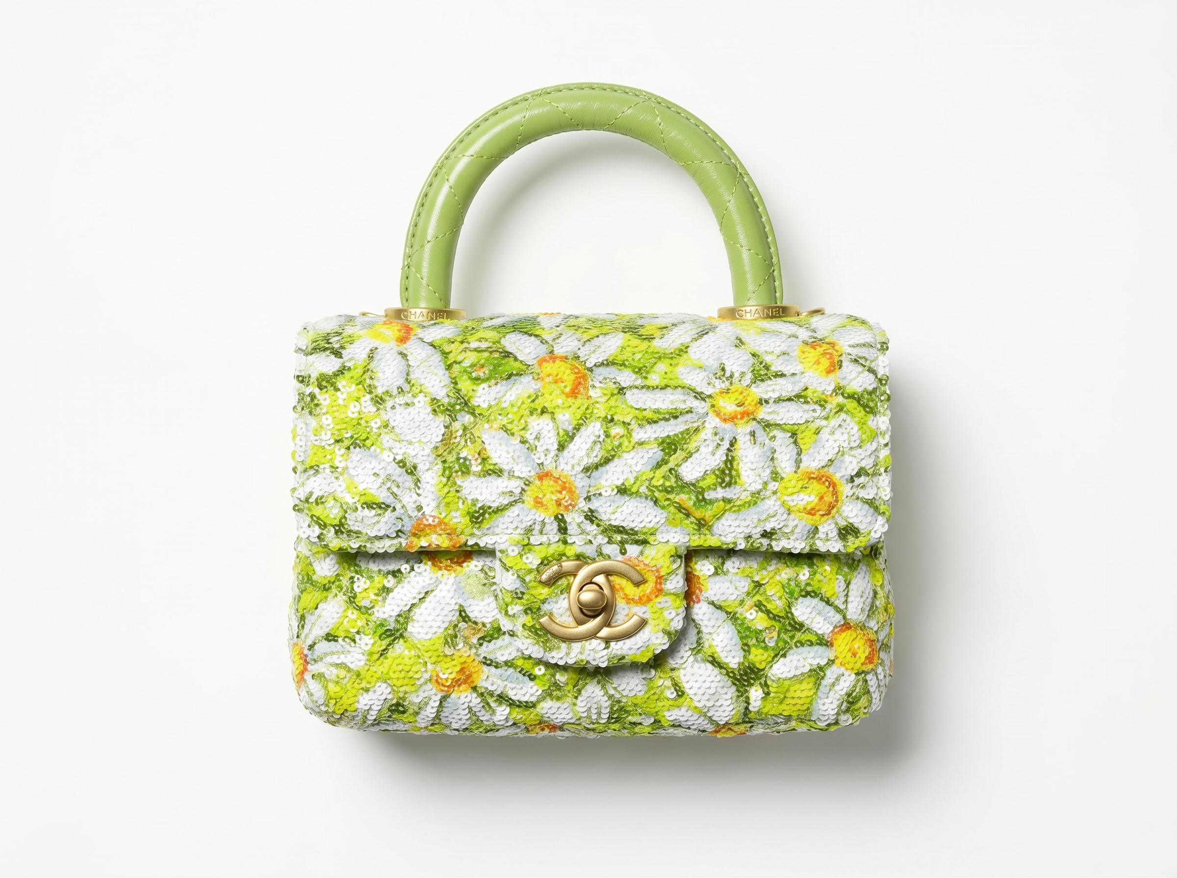 🌼 Chanel Daisy Bloom Mini Top Handle Bag 🌼