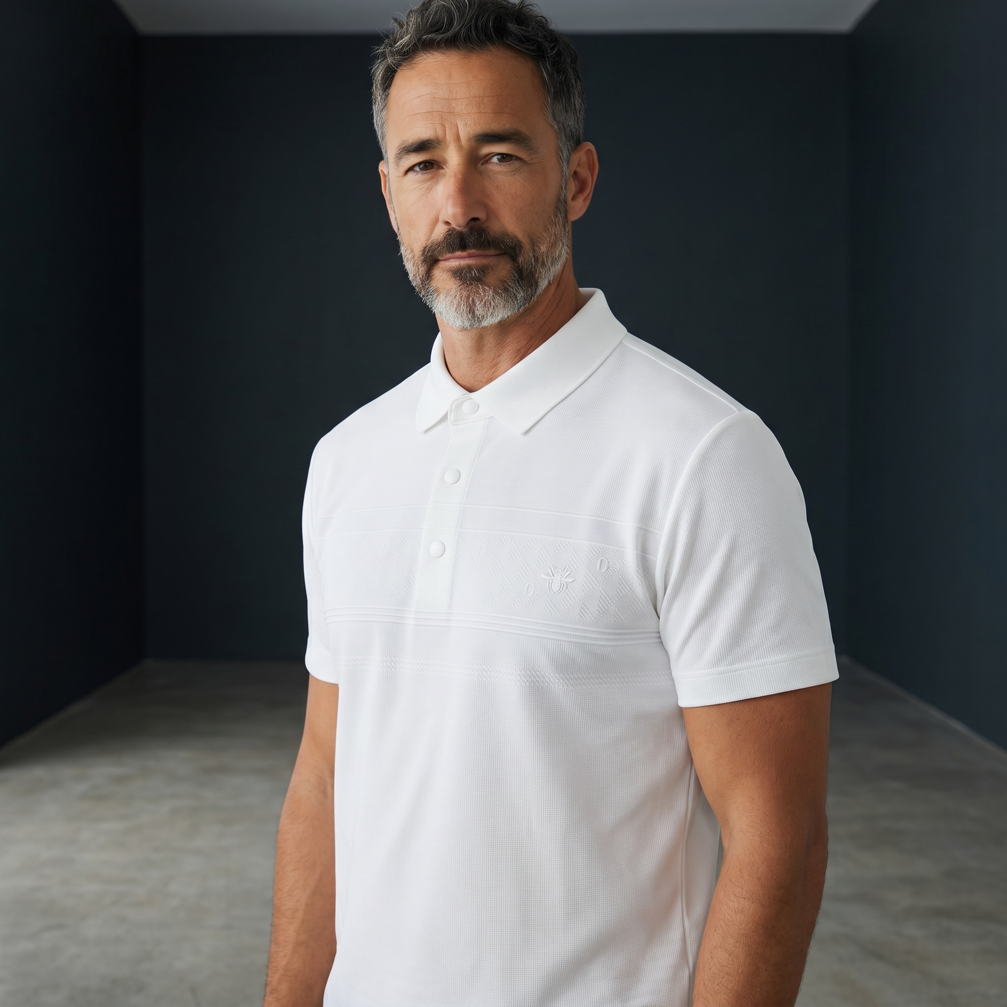 🤍✨ Dior White Luxury Polo Shirt – Premium Smart Casual Essential 👔🔥