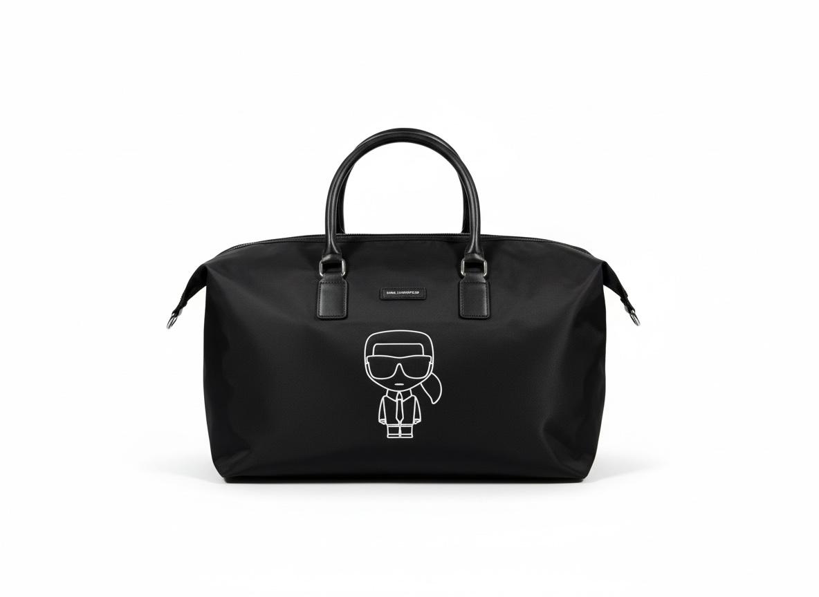 KARL LAGERFELD Travel Duffle Bag 🖤✈️ | Icon Print Edition