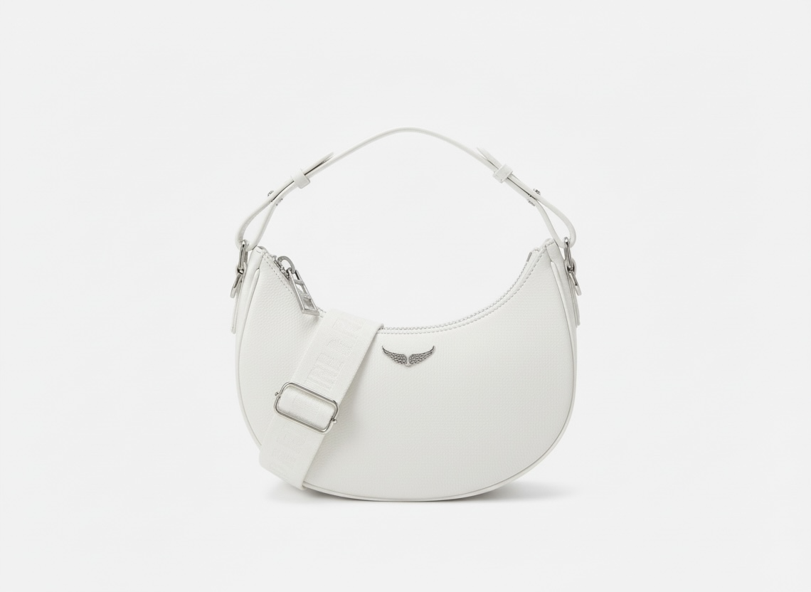 ZADIG & VOLTAIRE Leather Shoulder Bag 🤍✨ | Clean Minimal Icon