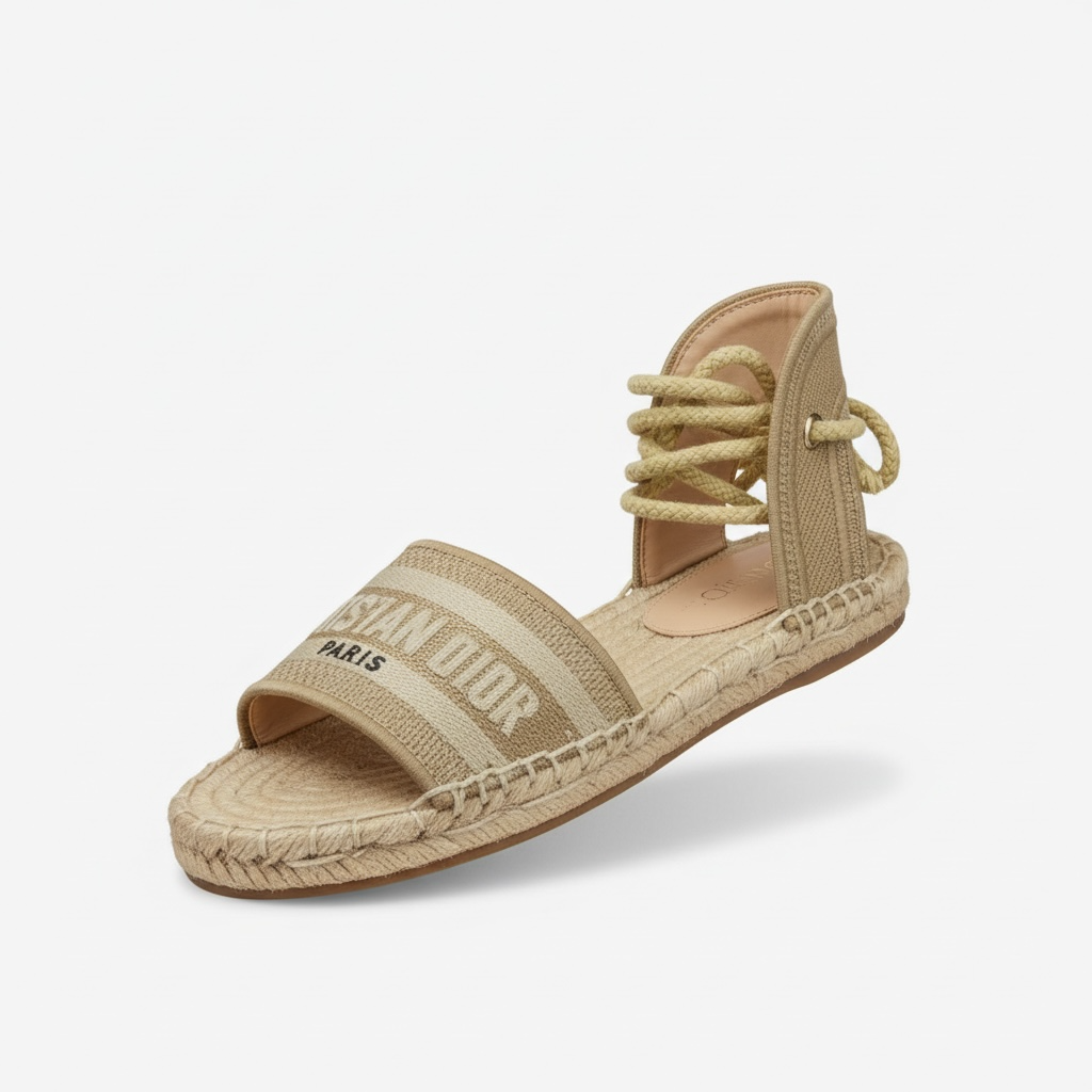 Dior Dior Granville Espadrille Sandals – Beige 🤎✨