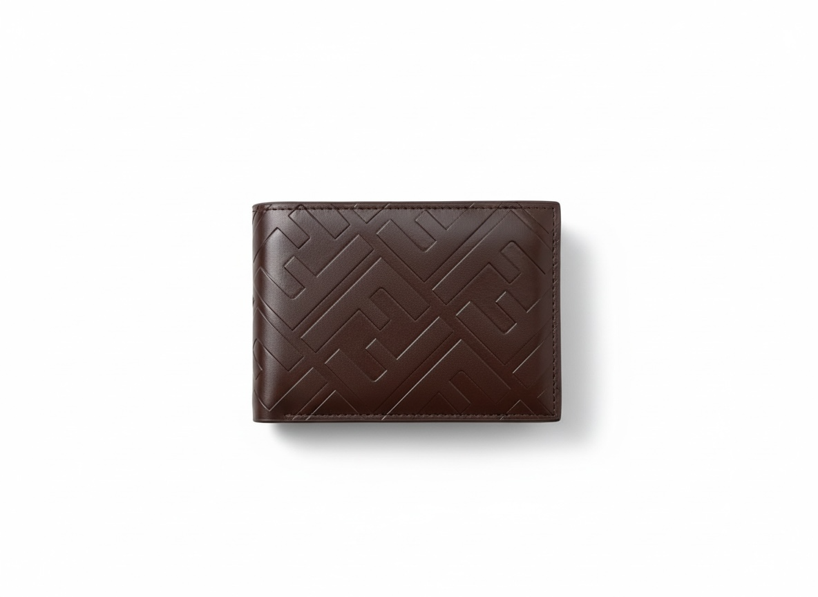 Fendi FF Embossed Leather Bifold Wallet 🤎✨