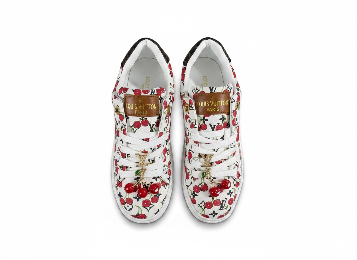 Louis Vuitton Cherry Blossom Monogram Platform Sneakers 🍒🤍