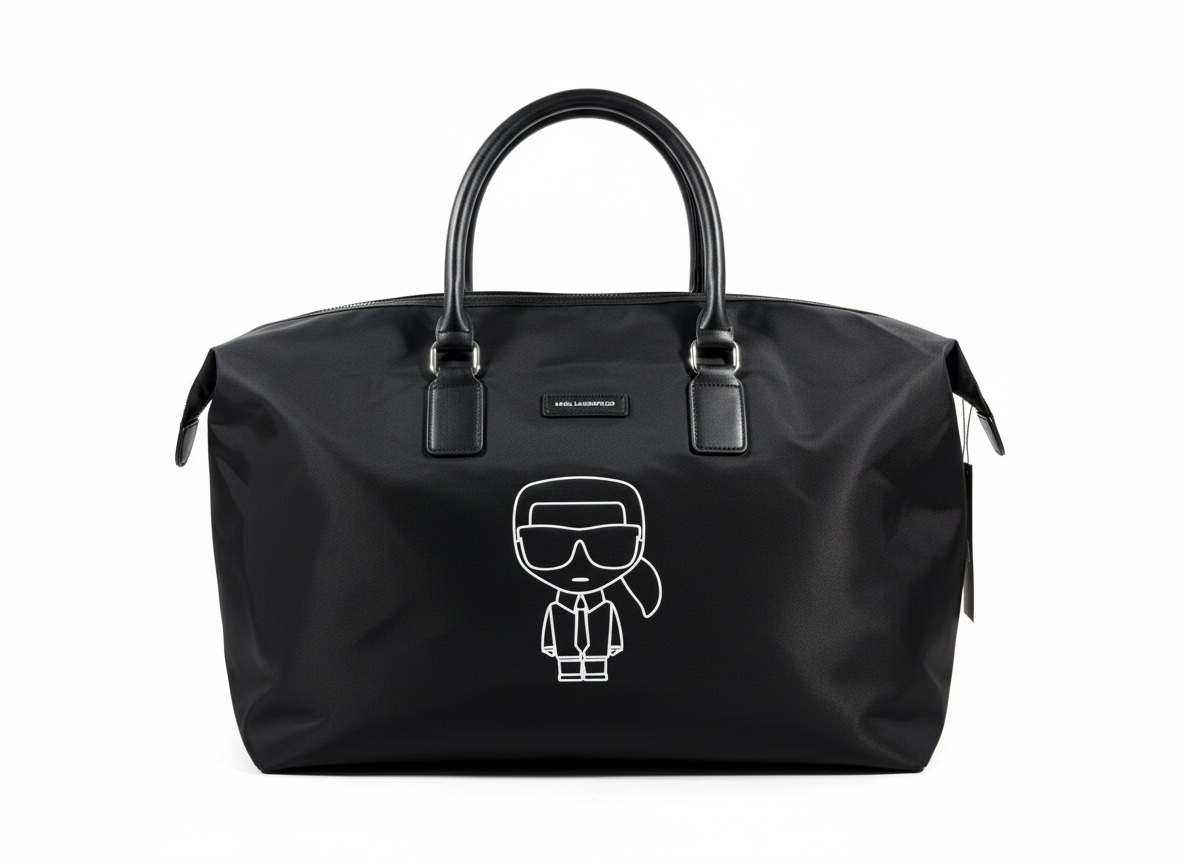 KARL LAGERFELD Travel Duffle Bag 🖤✈️ | Icon Print Edition