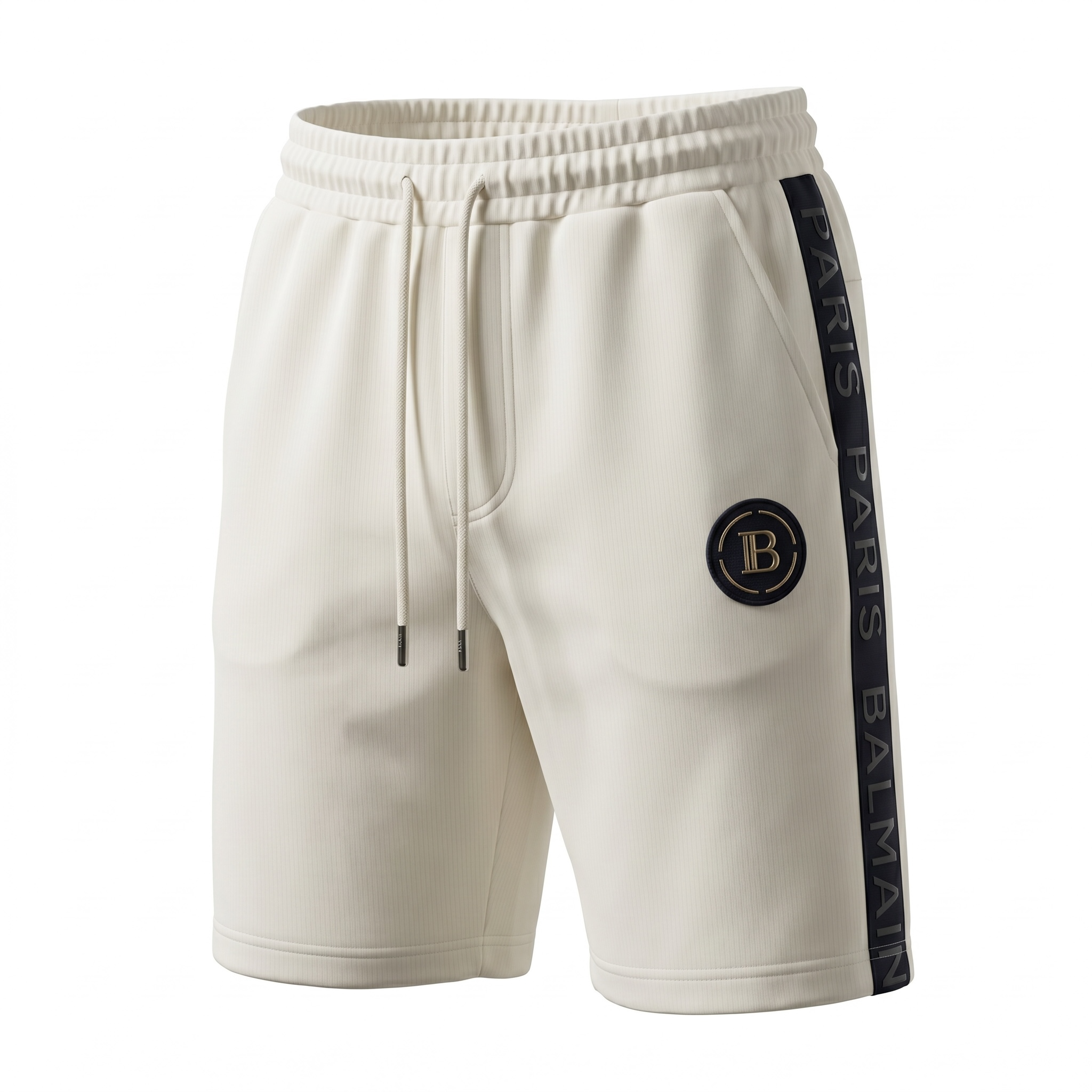 Balmain Paris White Luxury Shorts 🤍🖤