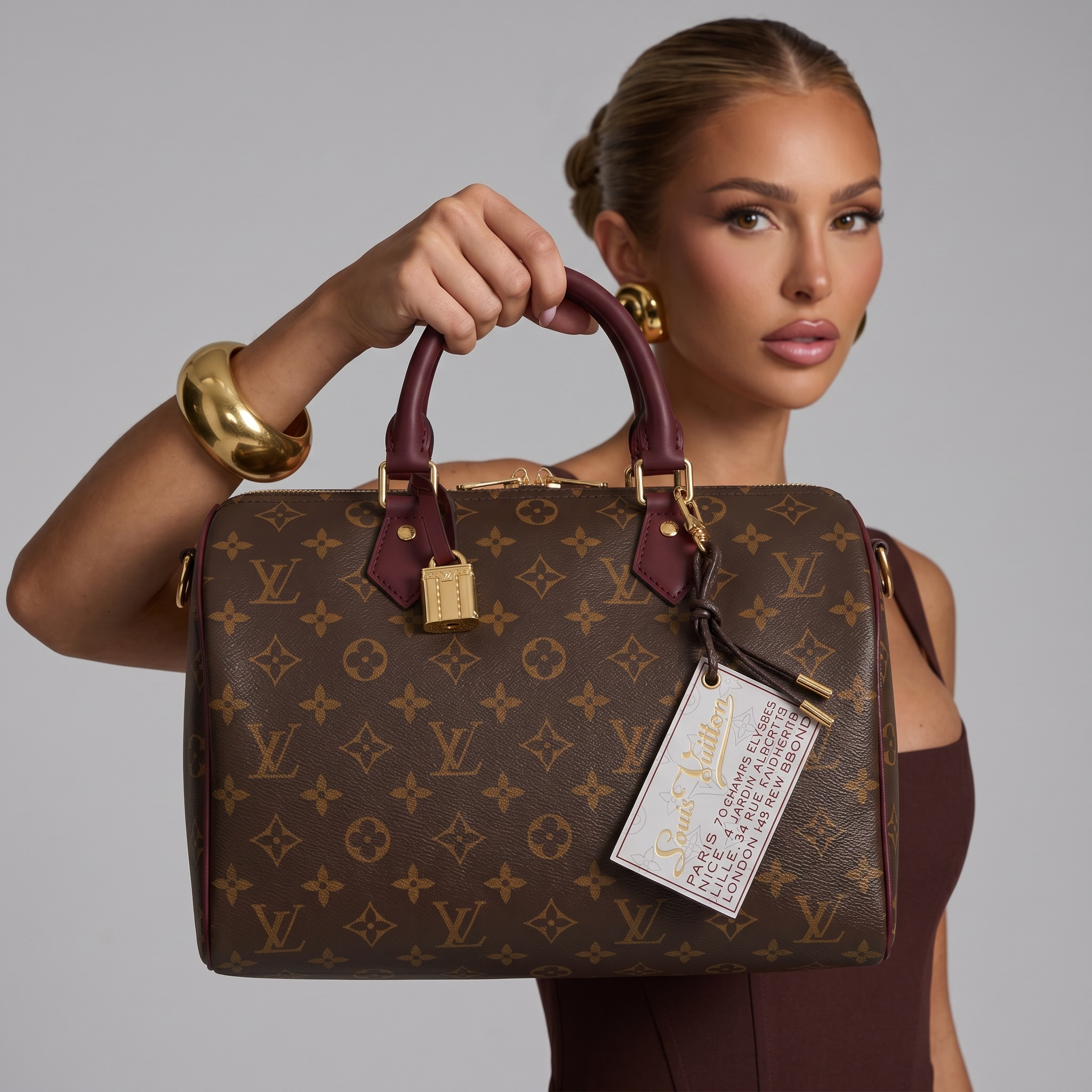 👜 Louis Vuitton Monogram Speedy Style Handbag