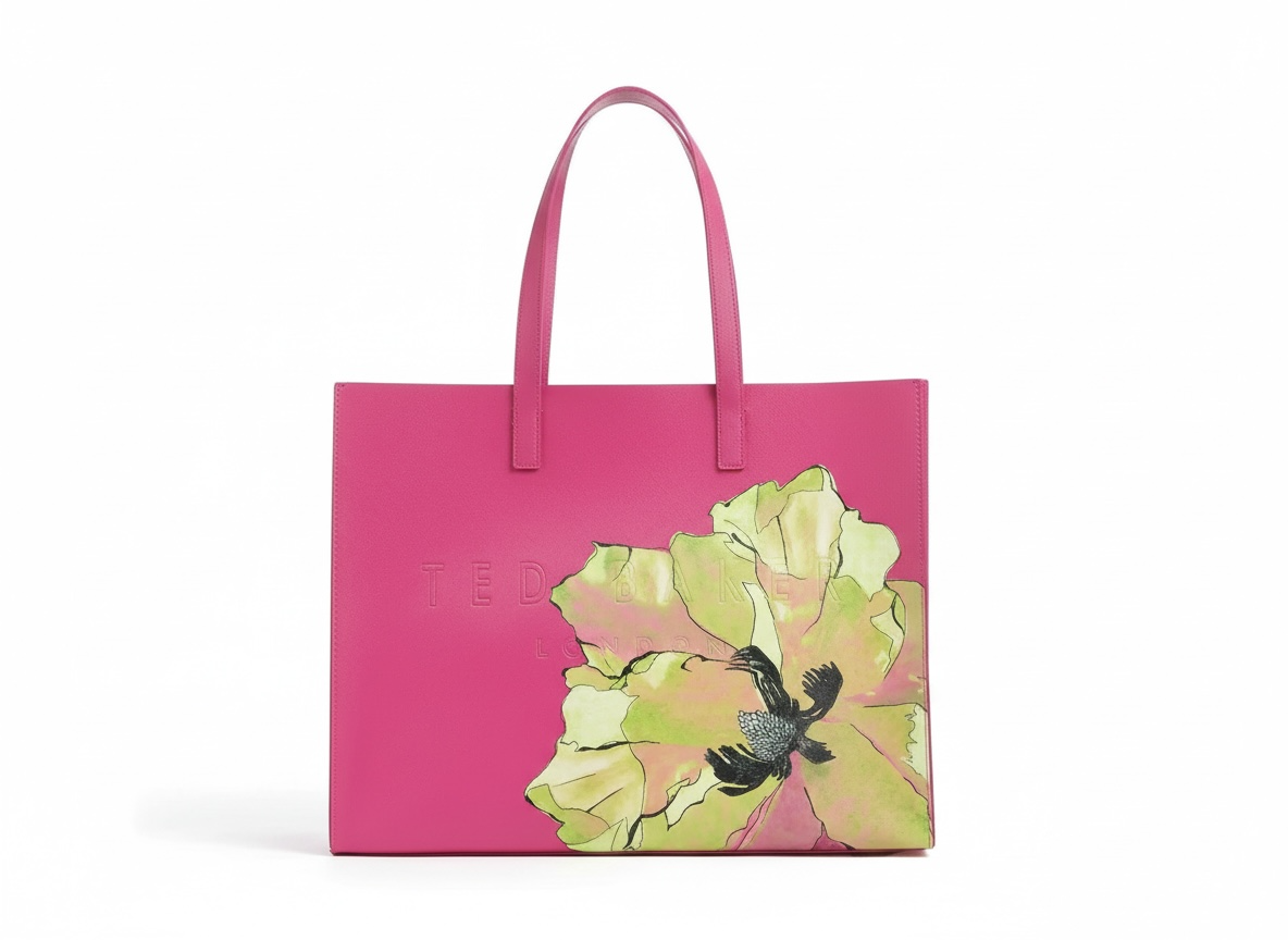 TED BAKER Floral Tote – Pink Statement Edition 🌸👜