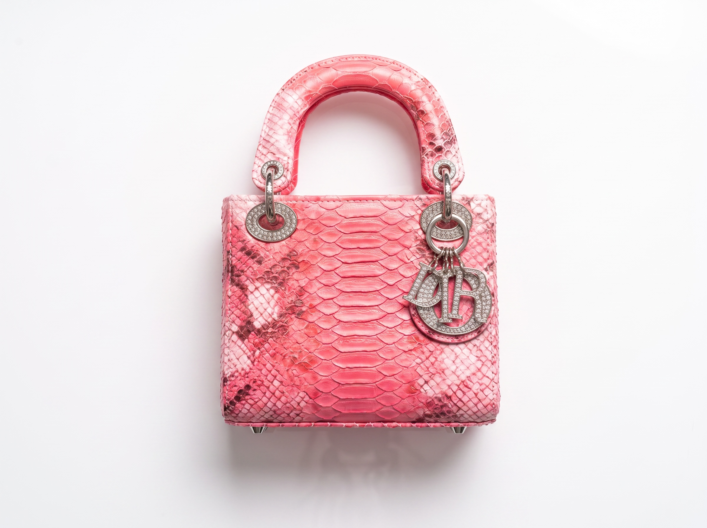Dior Lady Bag – Pink Python Top-Handle Luxury 👜💖