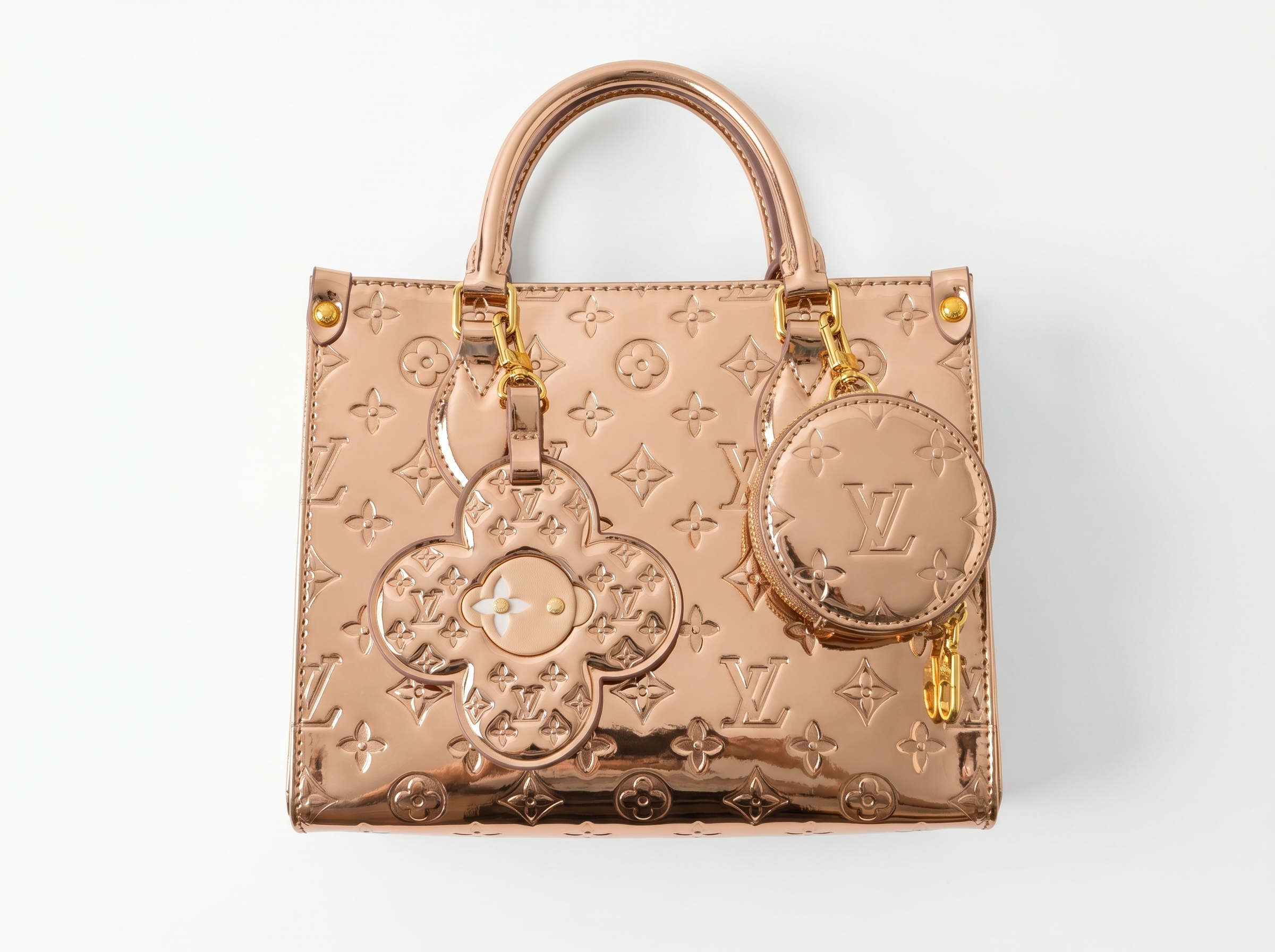 ✨ Louis Vuitton Vernis Rose Gold Mini Tote Bag