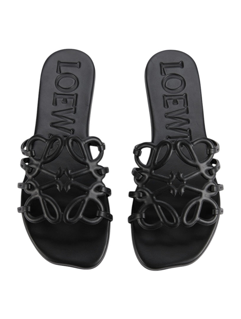 LOEWE Anagram Slide Sandals 🖤✨ | Minimal Luxury Comfort