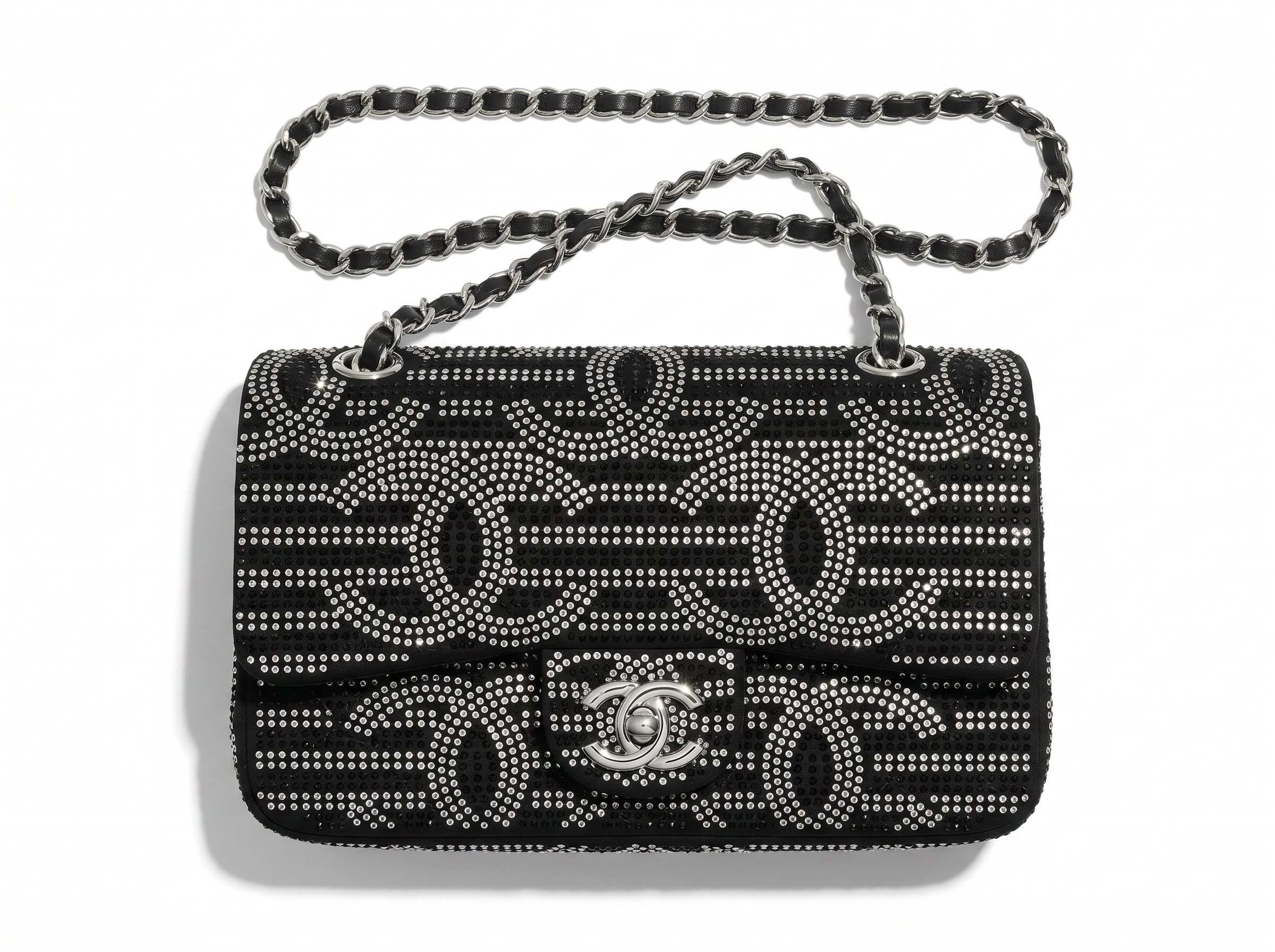 ✨ Chanel Crystal CC Flap Bag – Black Glam Edition ✨