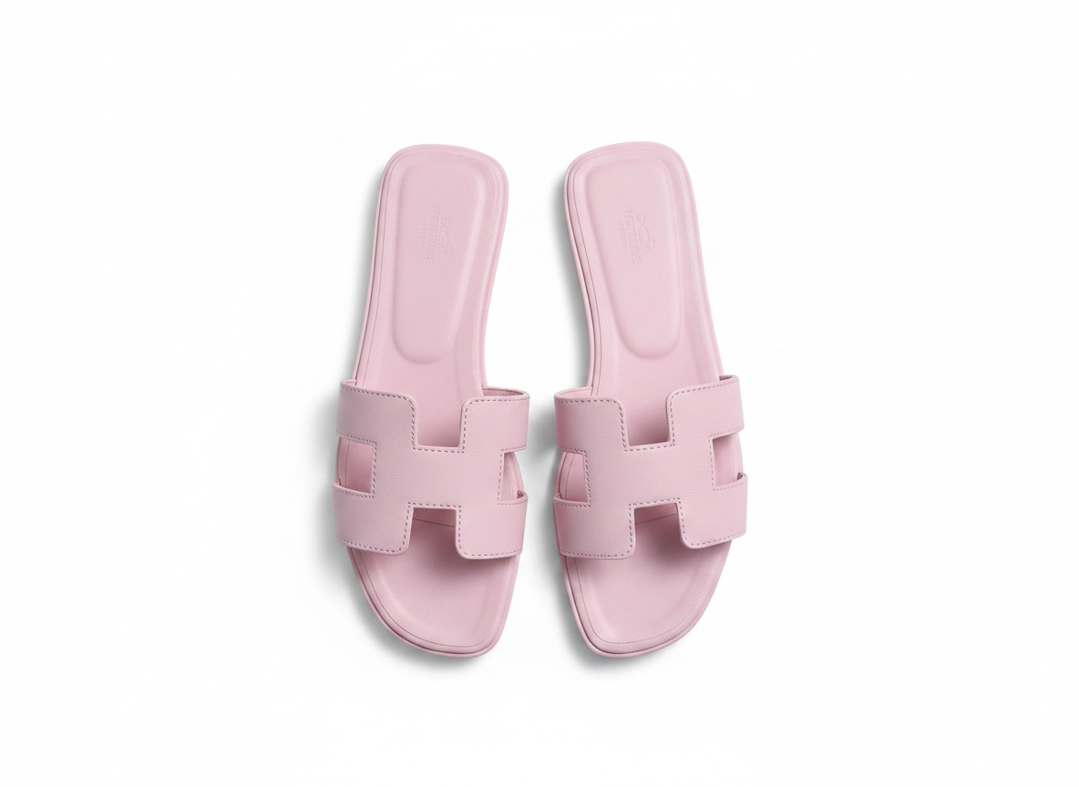 Hermès-Inspired Pink Flat Slides 💗✨