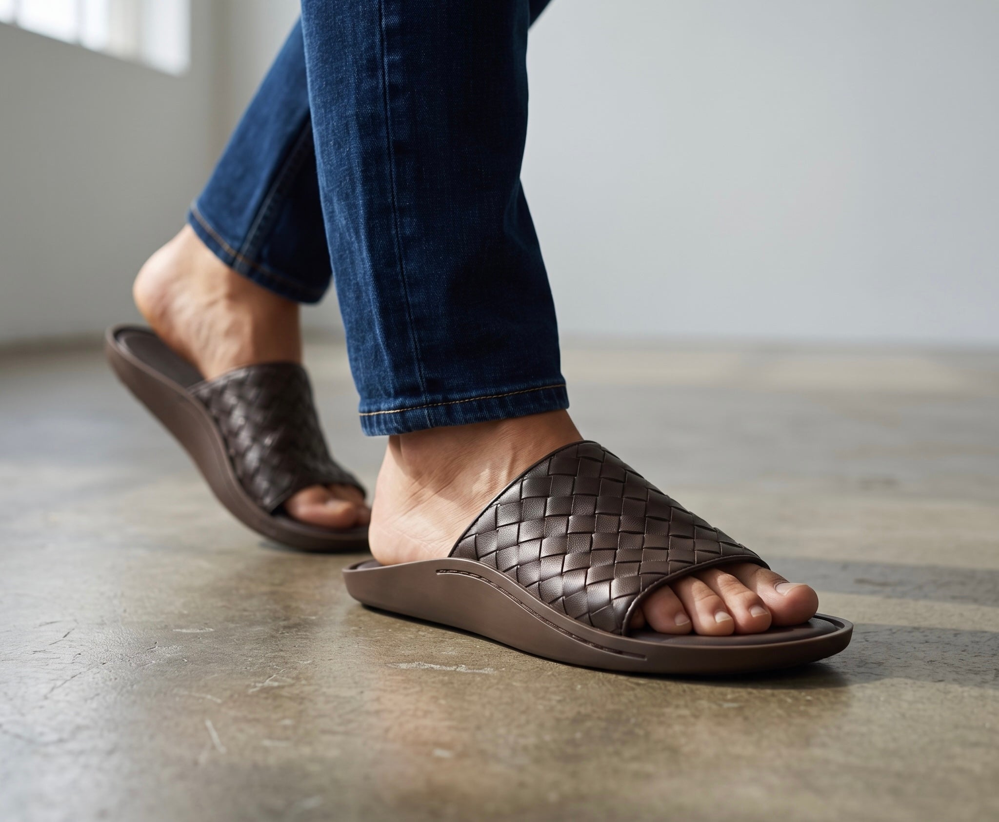 Bottega Veneta Intrecciato Slide Sandals – Brown Edition 🤎✨