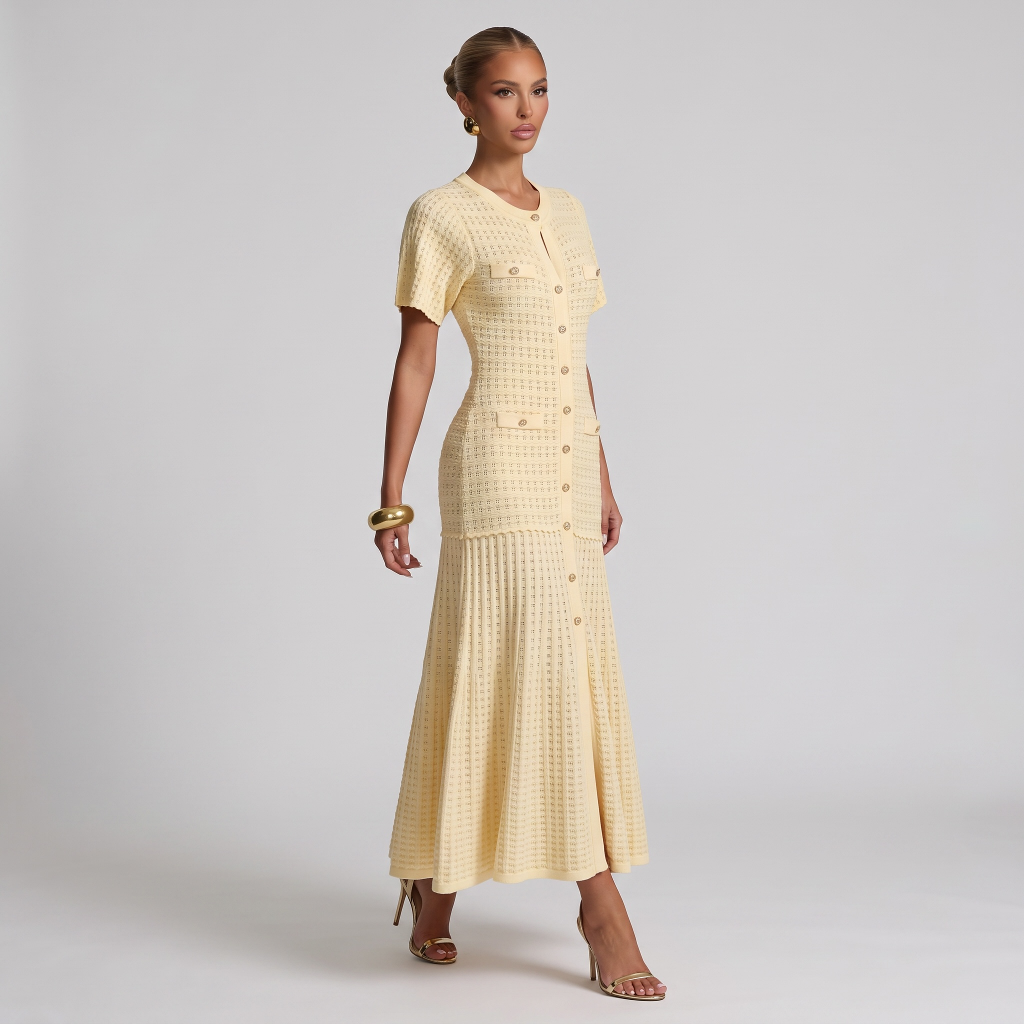 ๐ Sandro Textured Knit Midi Dress one size