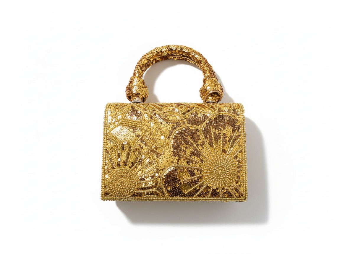 Luxury Gold Crystal Mini Handbag ✨ | Glam Statement Piece