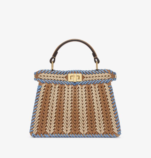 FENDI Woven Mini Top Handle Bag 🤎✨ | Artisan Statement Piece