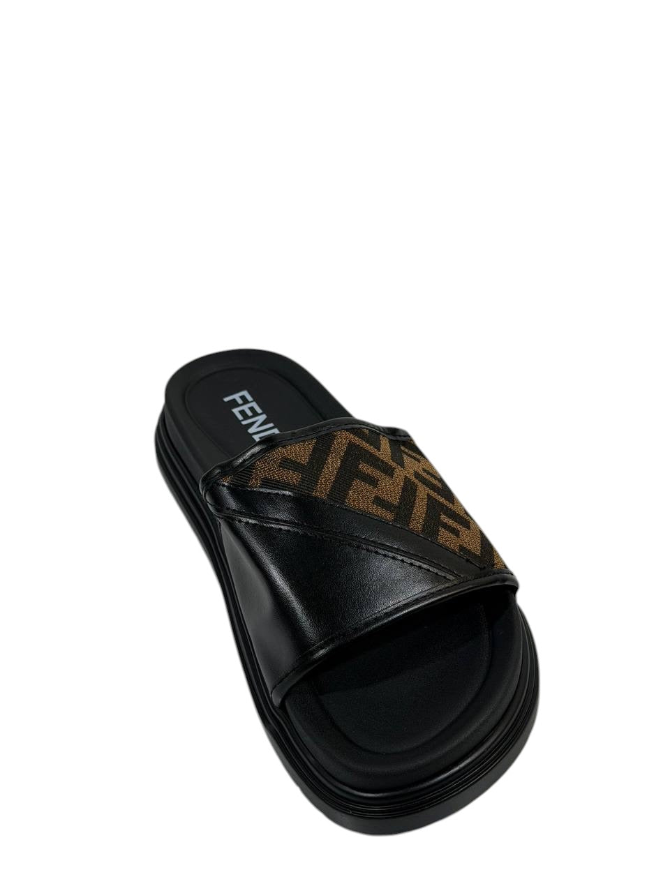 FENDI Luxury Slides – Brown FF Monogram Edition 🤎✨