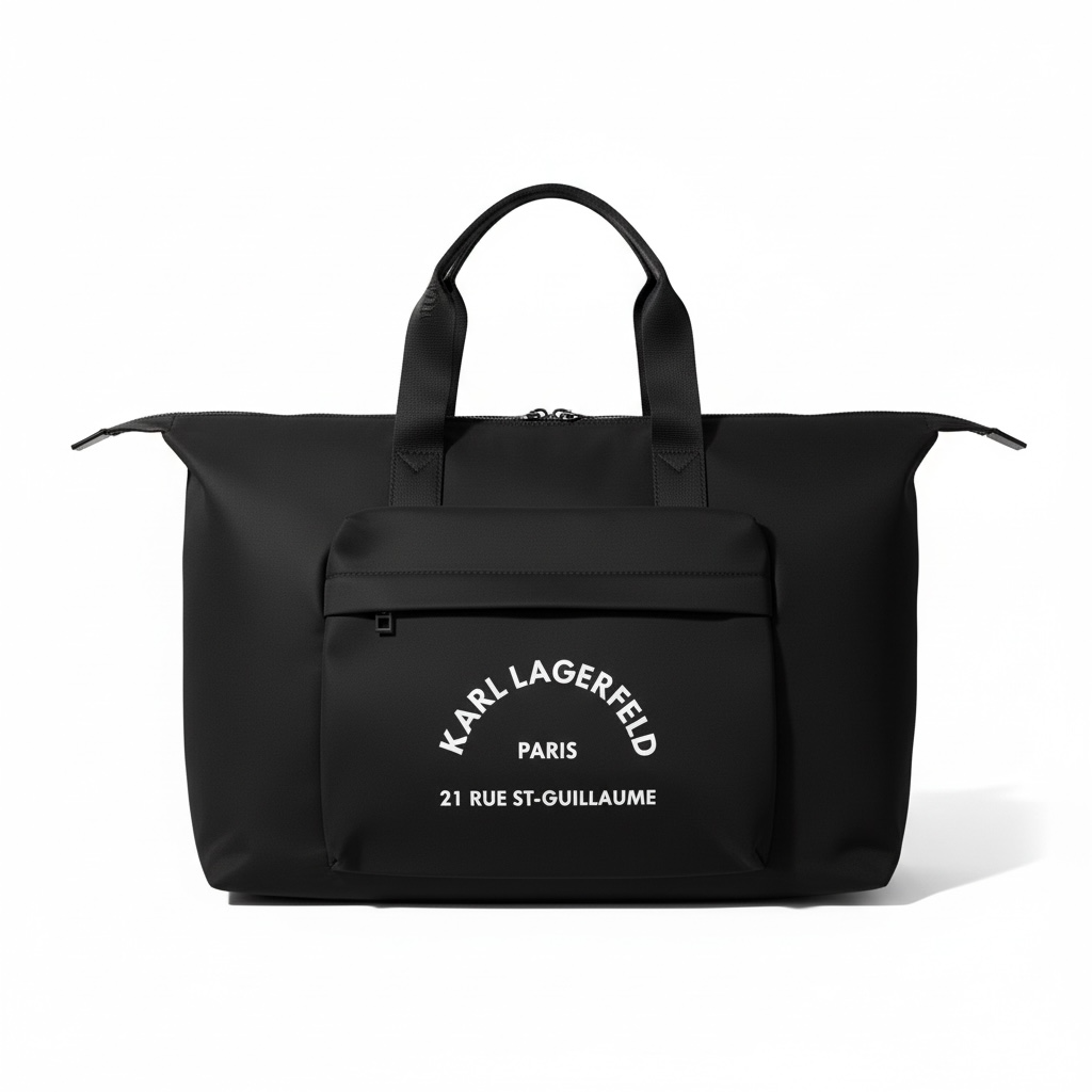 KARL LAGERFELD Paris Travel Tote 🖤✈️ | Utility Pocket Edition