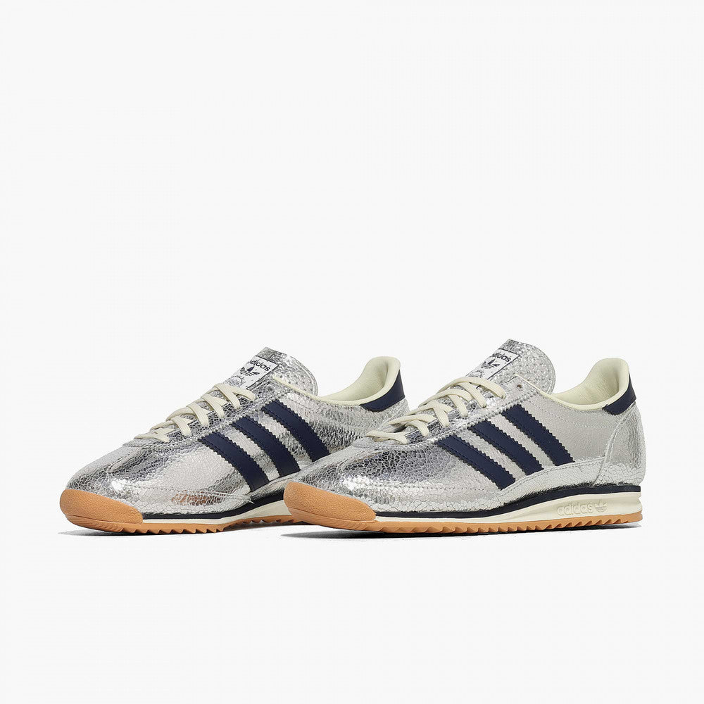 adidas SL 72 Metallic Silver Sneakers 👟✨🩶