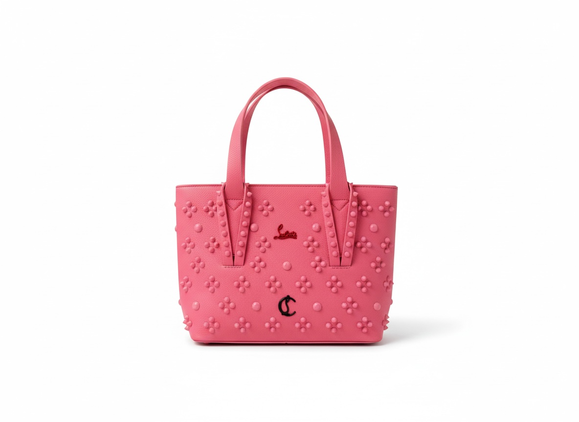 Christian Louboutin Pink Studded Mini Tote 💗✨ | Feminine Luxury Statement