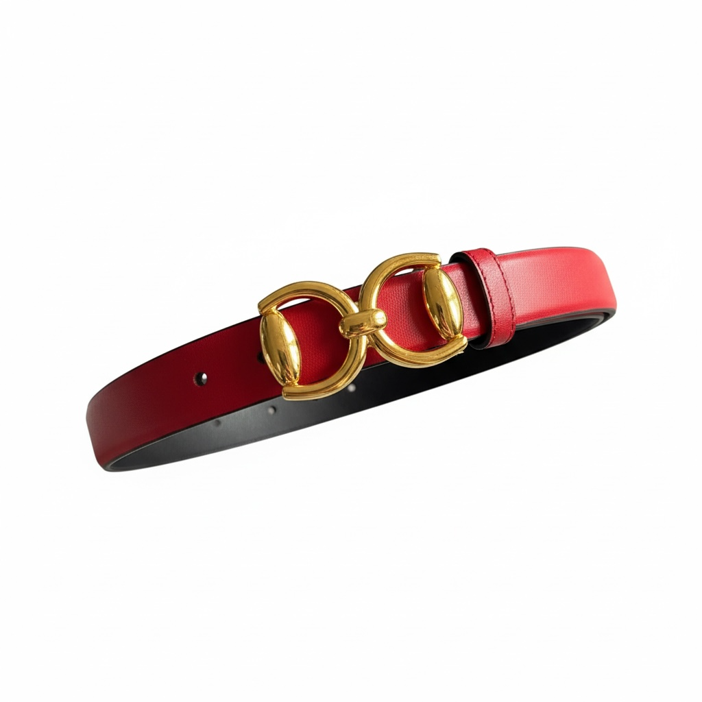 ❤️✨ Gucci Red Leather Belt ✨❤️