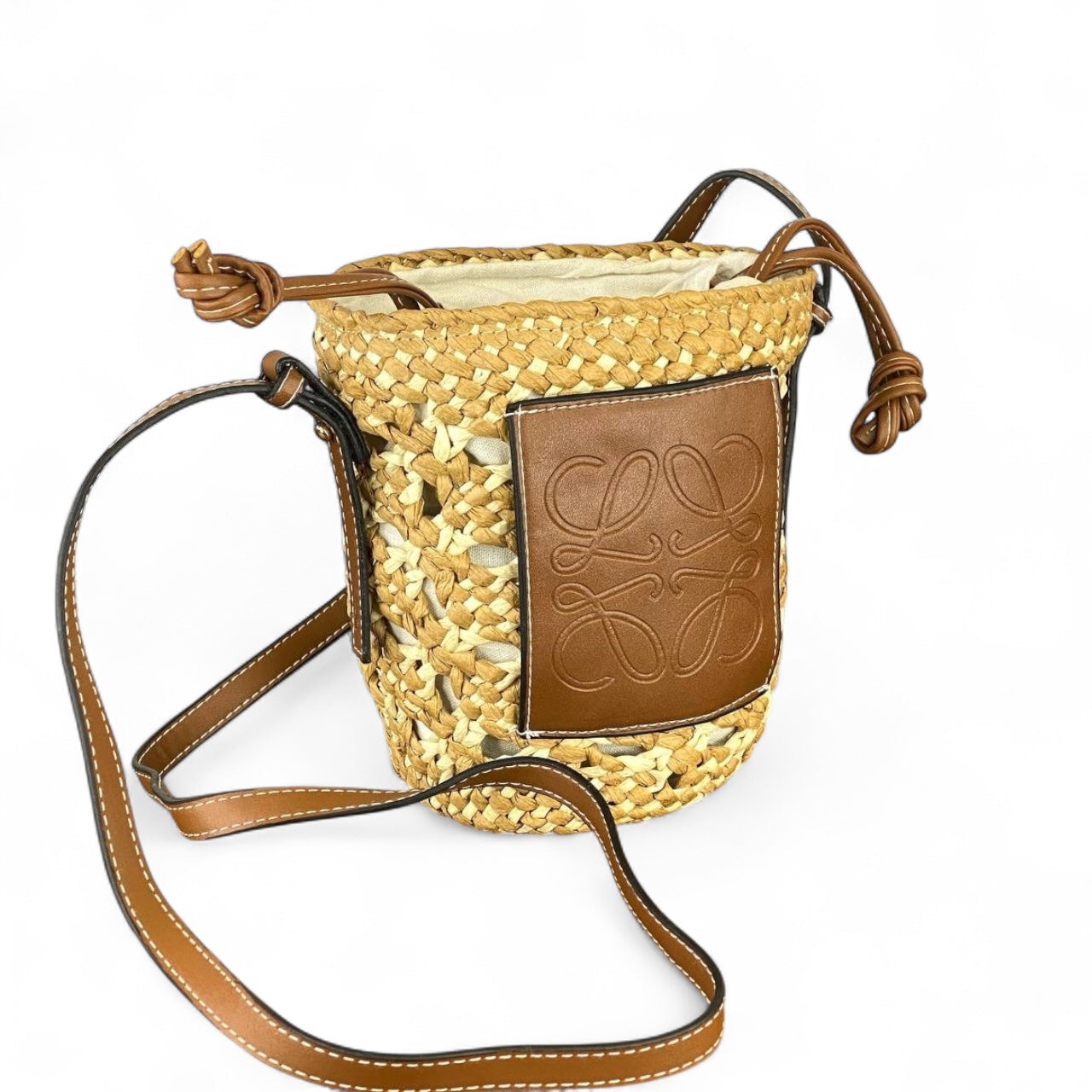 Loewe Small Raffia Crossbody – Artisanal Charm, Everyday Luxury (19x15)