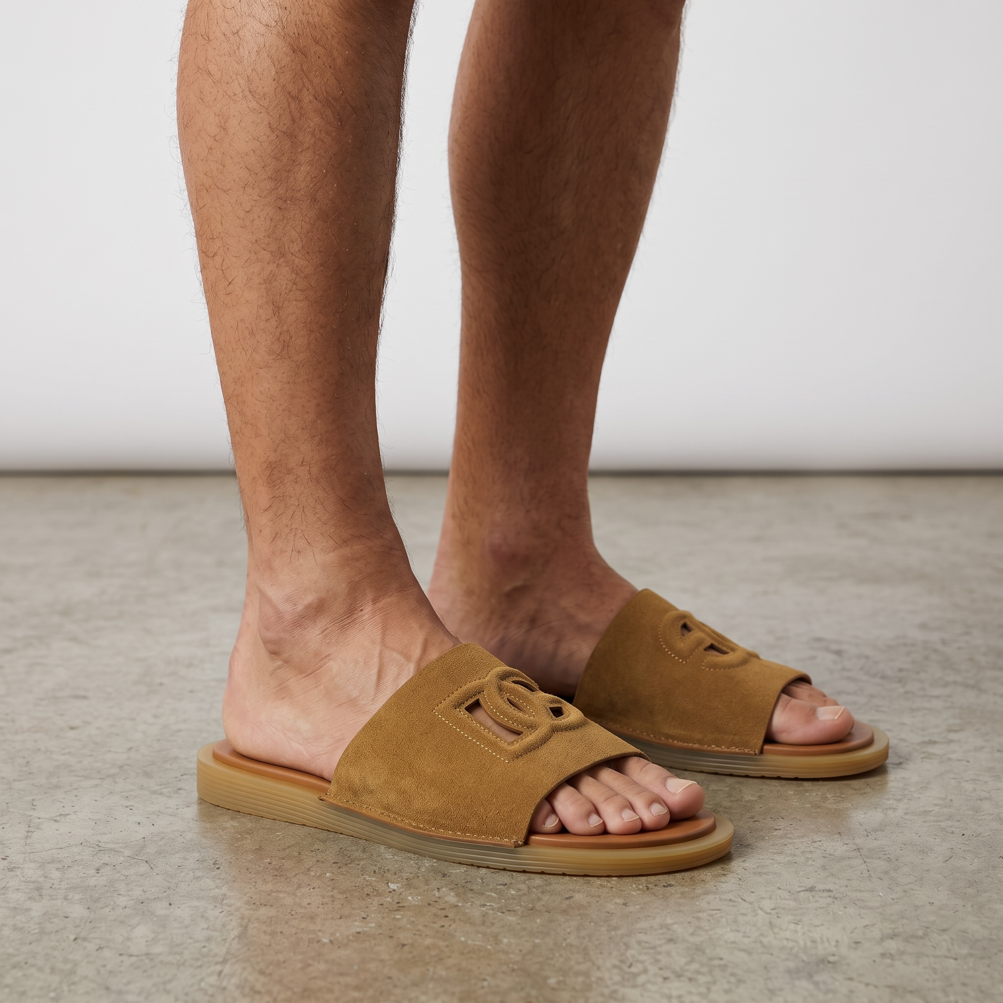 Dolce & Gabbana Brown Suede Slides – Luxury Comfort