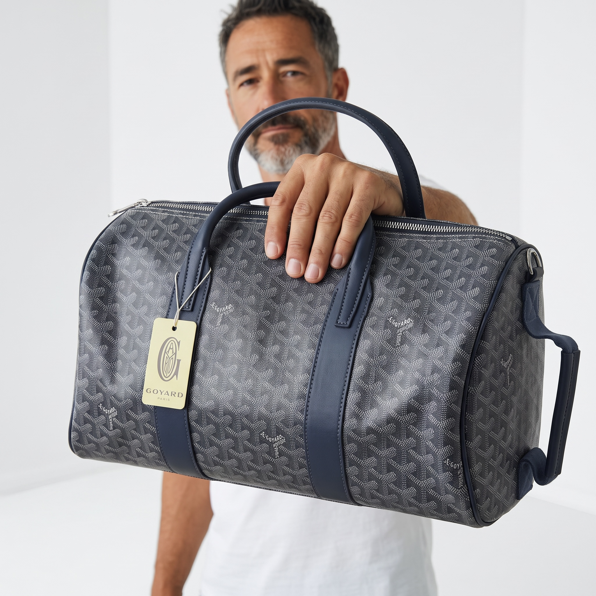Goyard Grey Monogram Duffle Bag 🧳🩶✨ | Signature Luxury Travel Companion ✈️🔥