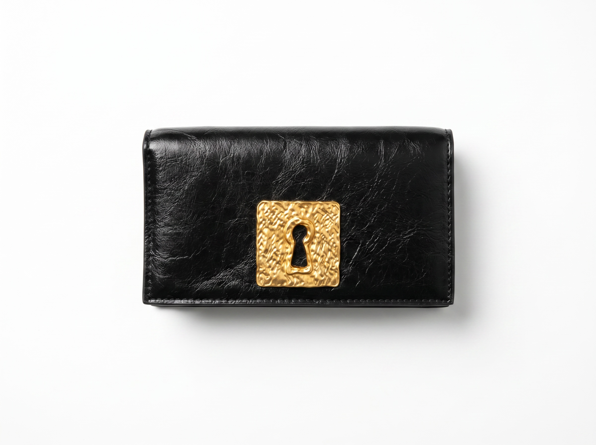 🖤 SCHIAPARELLI Hammered Keyhole Chain Bag ✨
