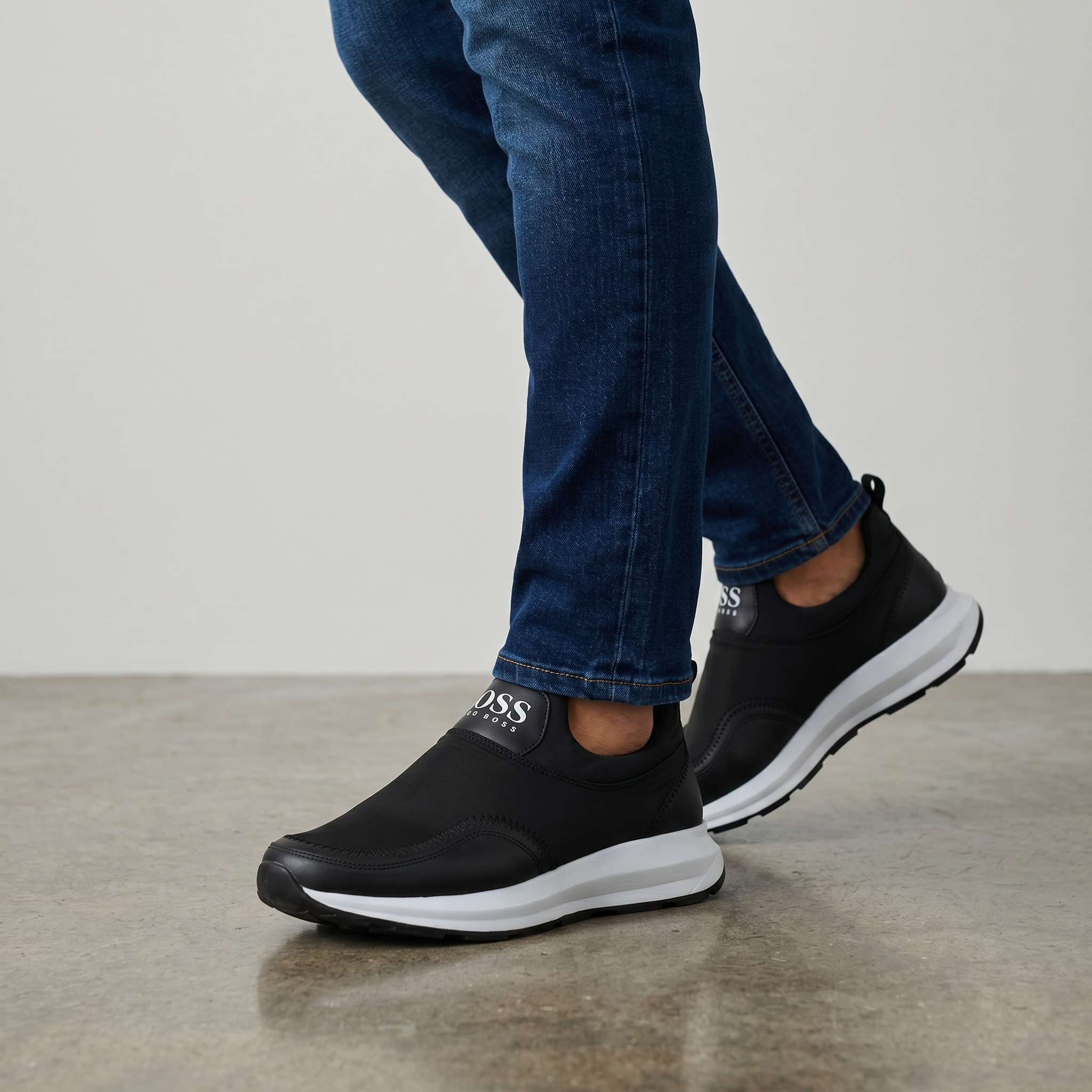 BOSS Performance Slip-On Sneakers ⚫⚪