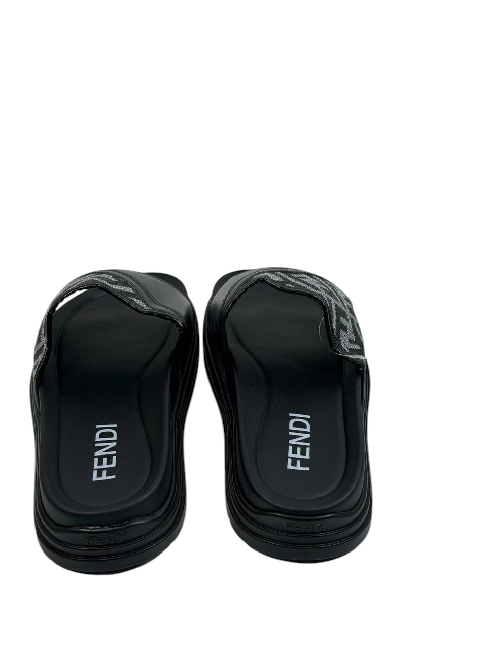 FENDI Luxury Slides – Black FF Edition 🖤✨