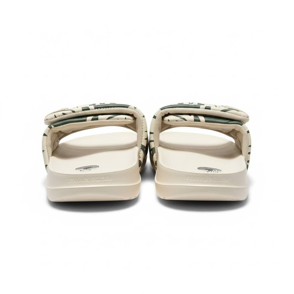 Nike Camo Slides – Beige & Olive Edition 🤍🟢